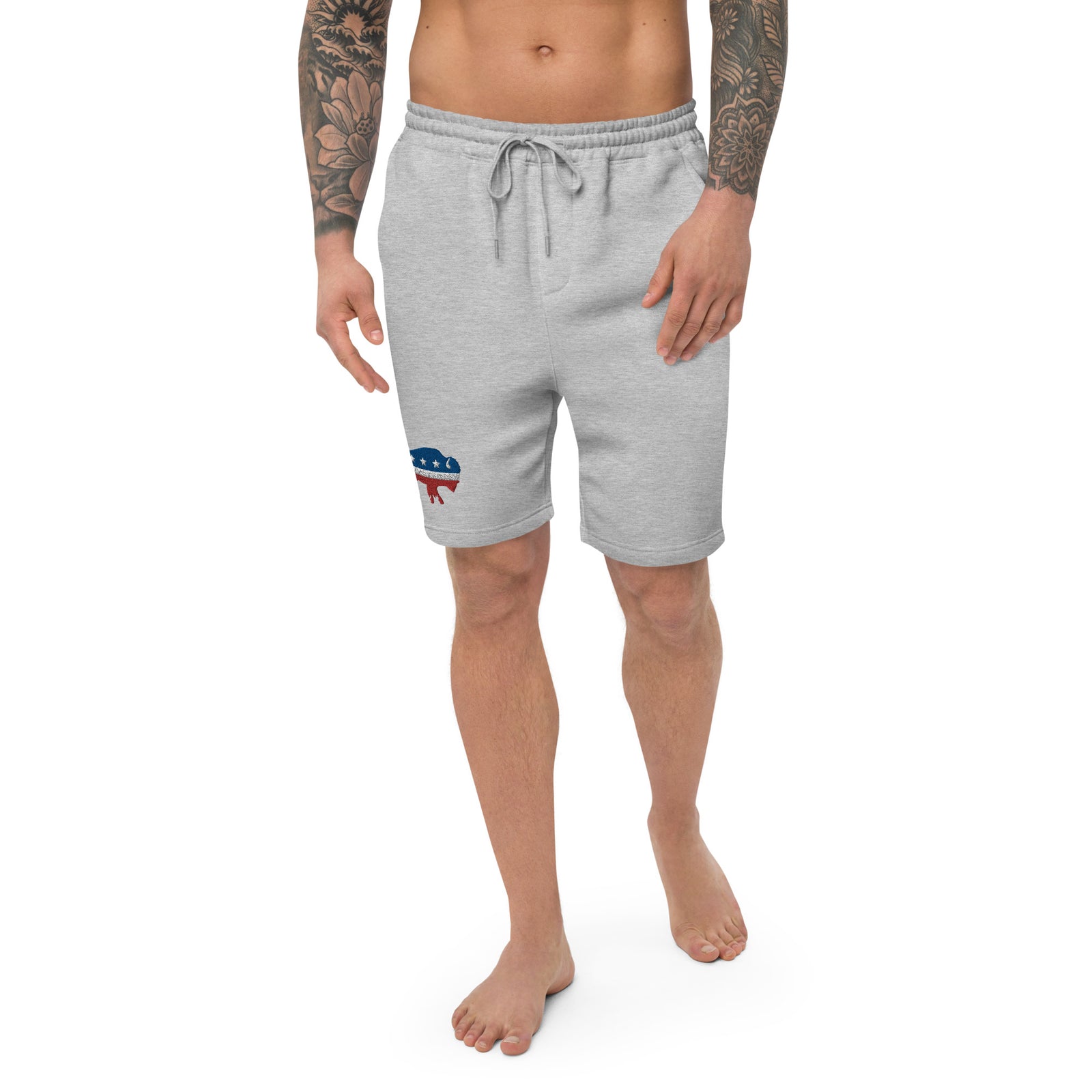 Independent Bison Embroidered Men's Fleece Shorts