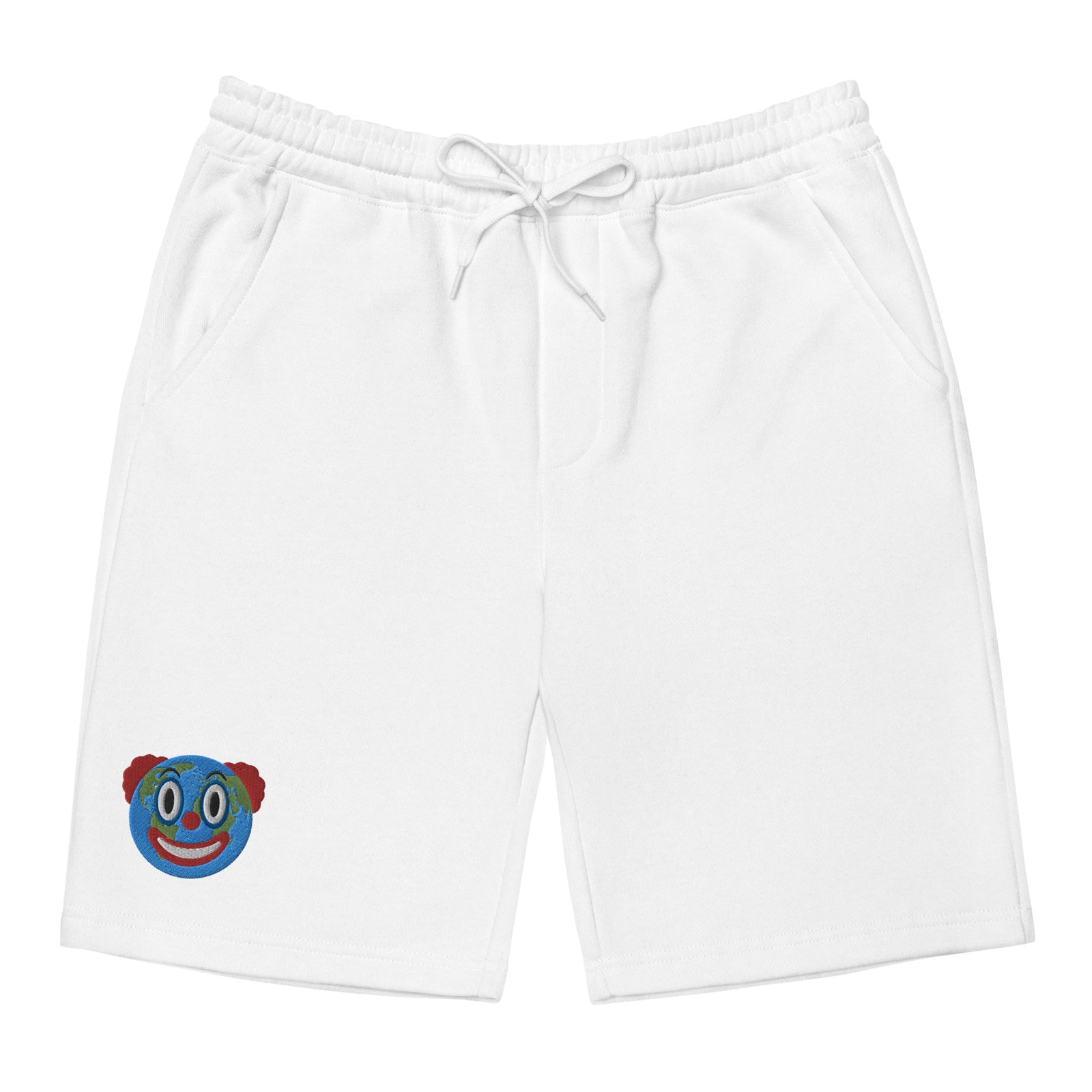 Clown World Men's Embroidered Fleece Shorts