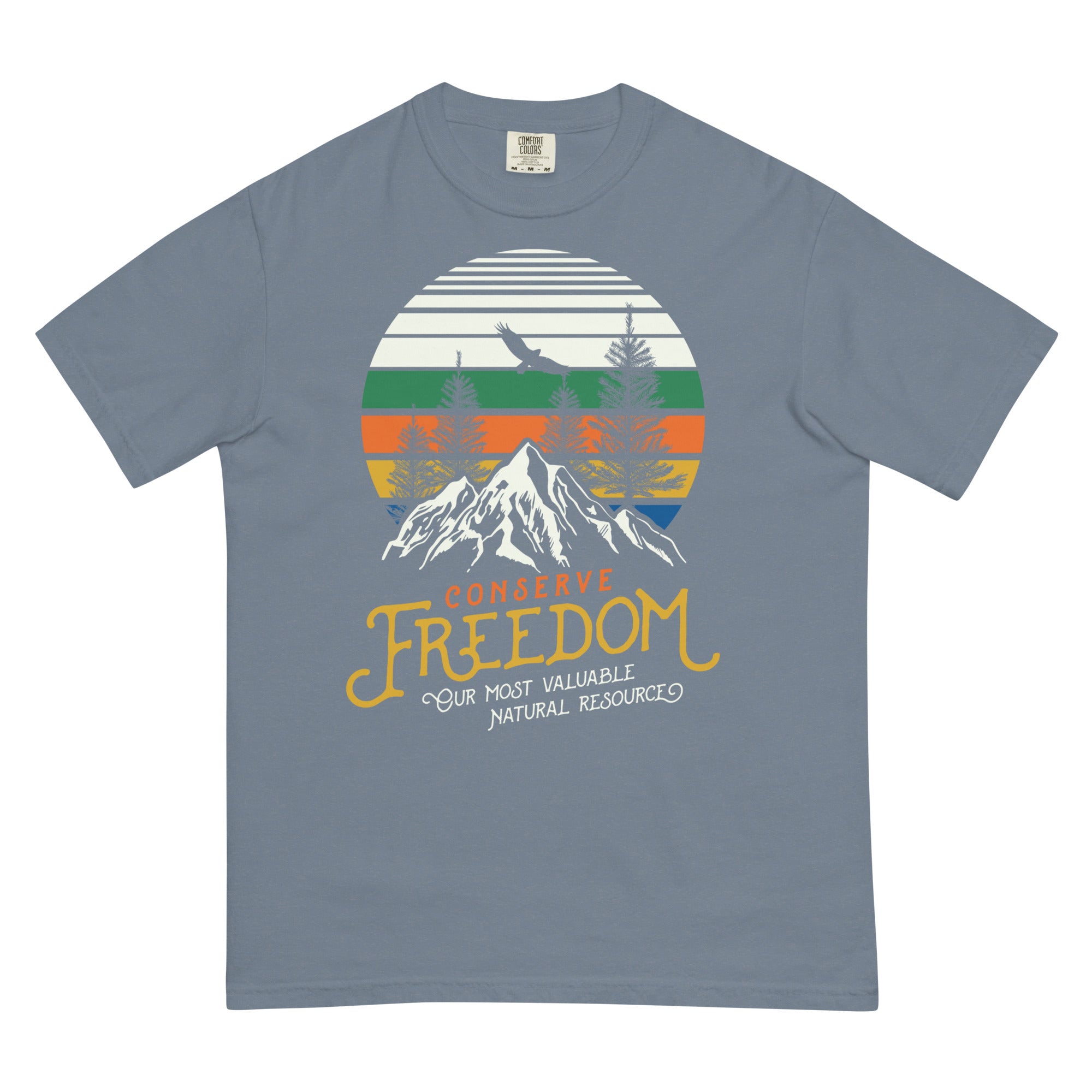 Conserve Freedom Men’s Garment-dyed Heavyweight T-shirt