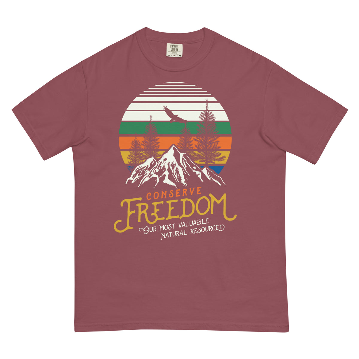 Conserve Freedom Men’s Garment-dyed Heavyweight T-shirt