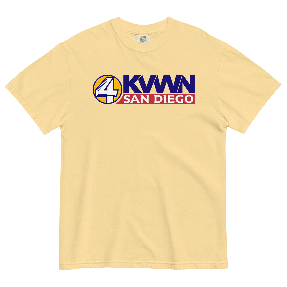 Anchorman KVWN Channel 4 News Men’s Garment-dyed Heavyweight T-shirt
