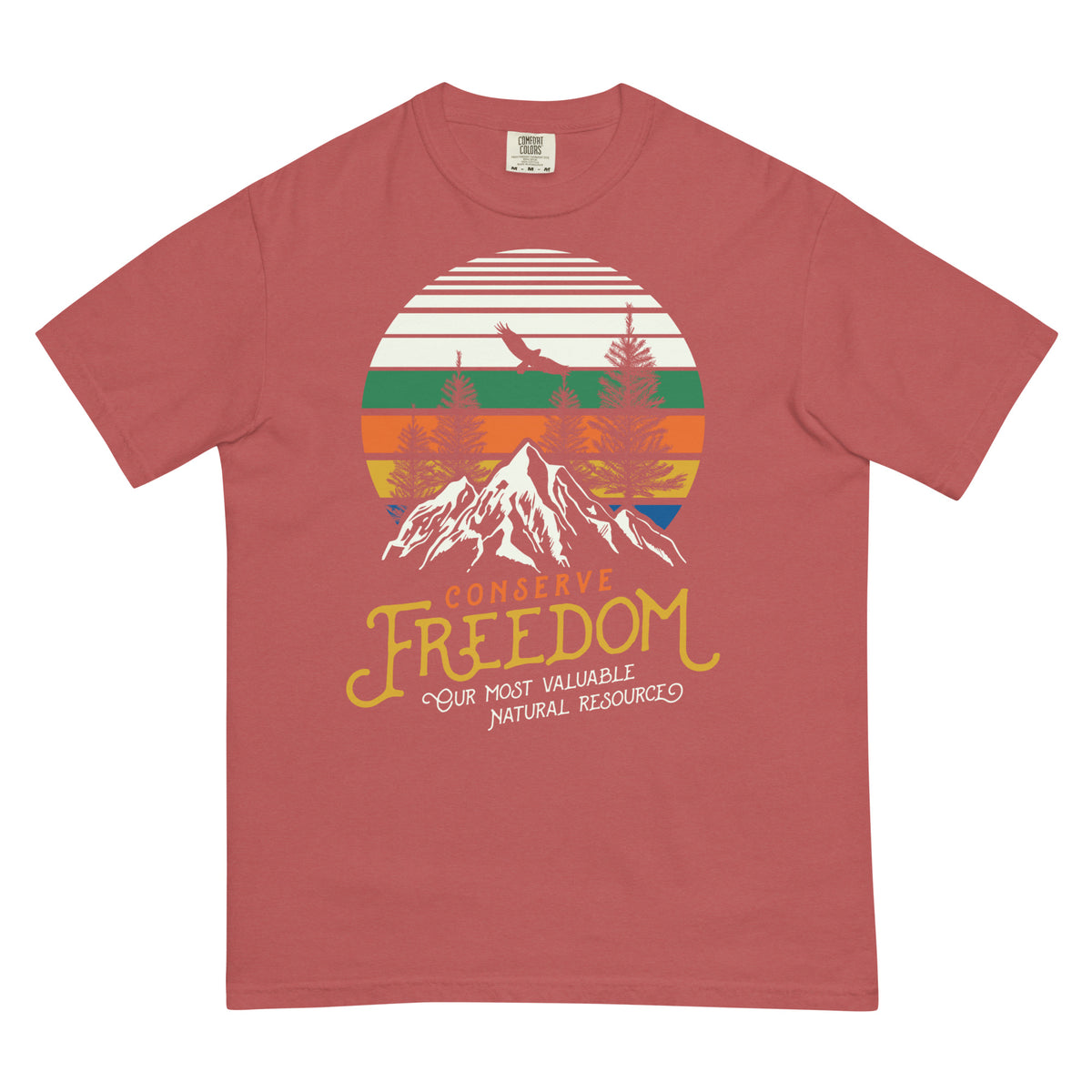 Conserve Freedom Men’s Garment-dyed Heavyweight T-shirt