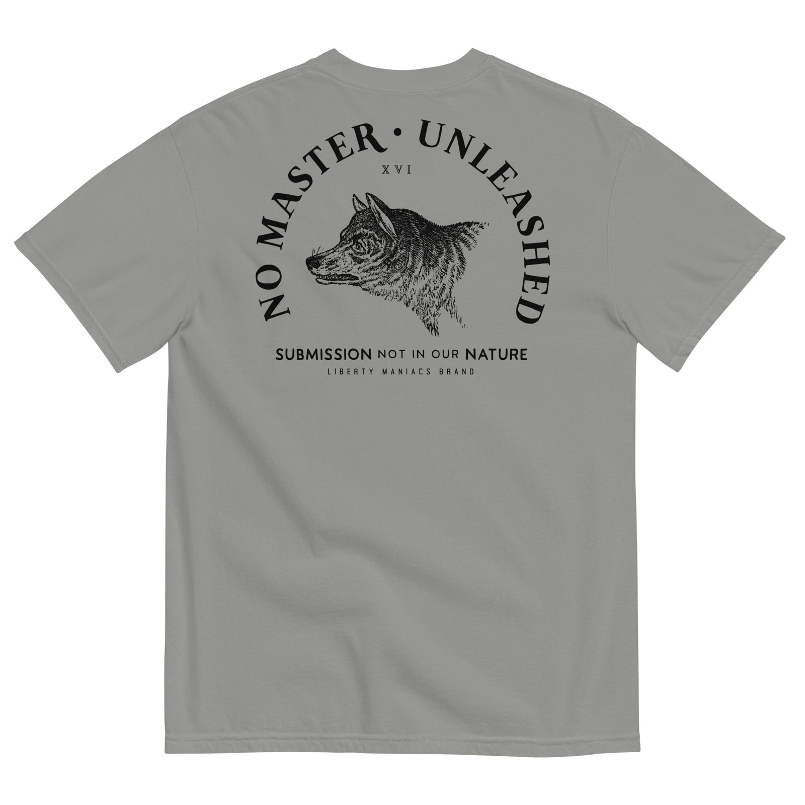 No Master Men’s Garment-dyed Heavyweight Graphic T-shirt