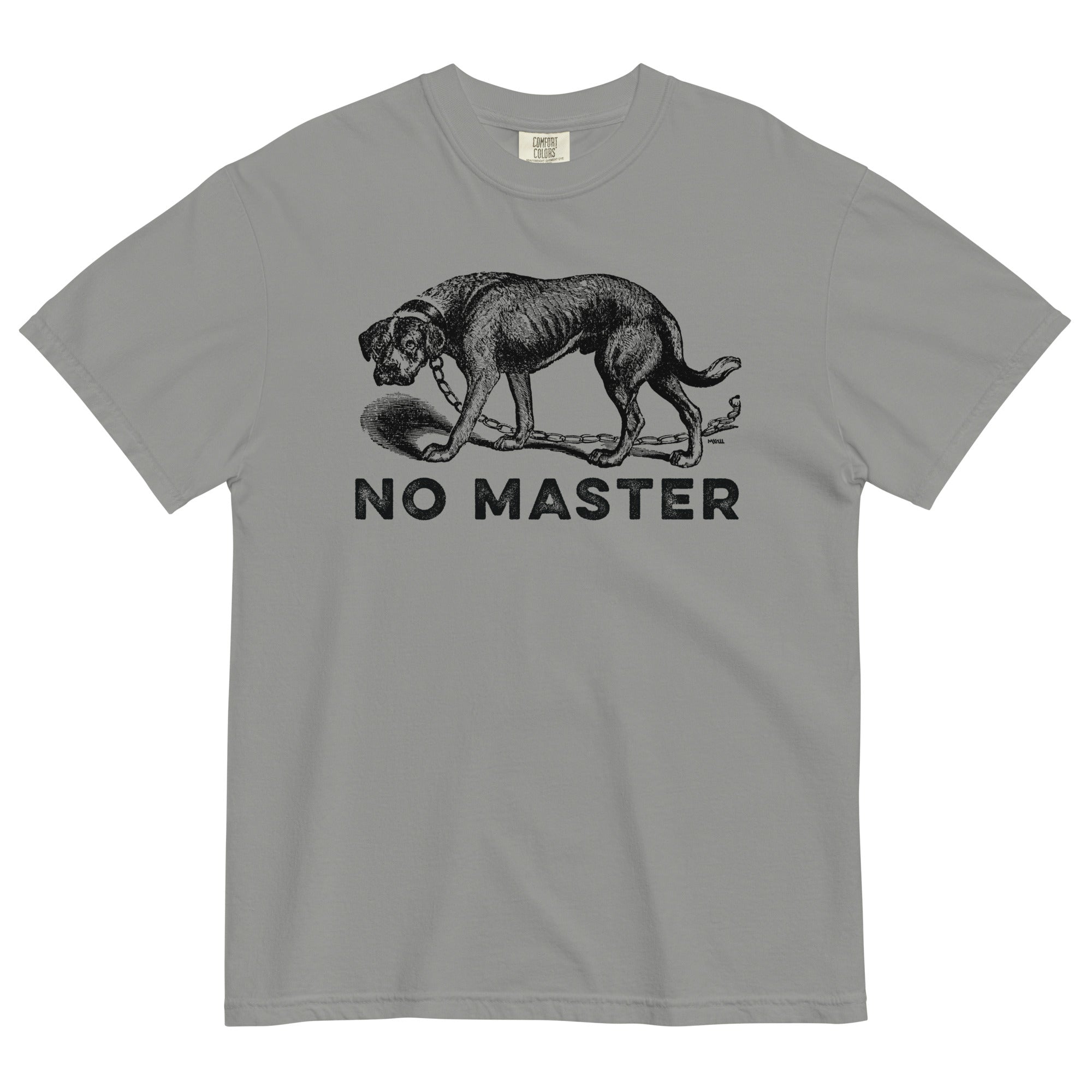 No Master Men’s Garment-dyed Heavyweight Graphic T-shirt