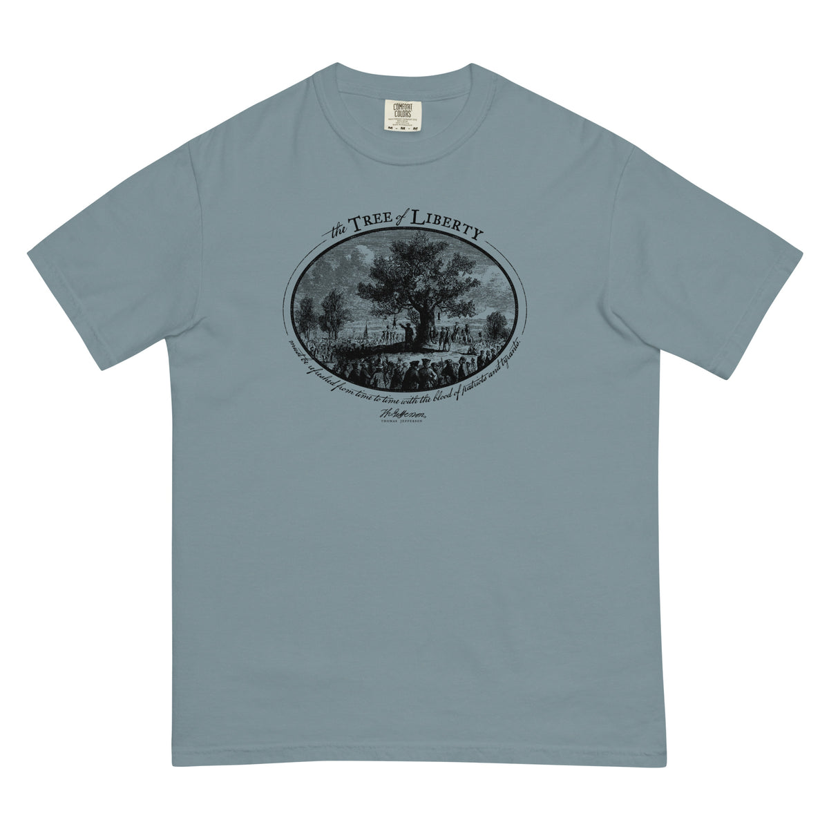 Thomas Jefferson Tree of Liberty Quote Short Sleeve T-Shirt