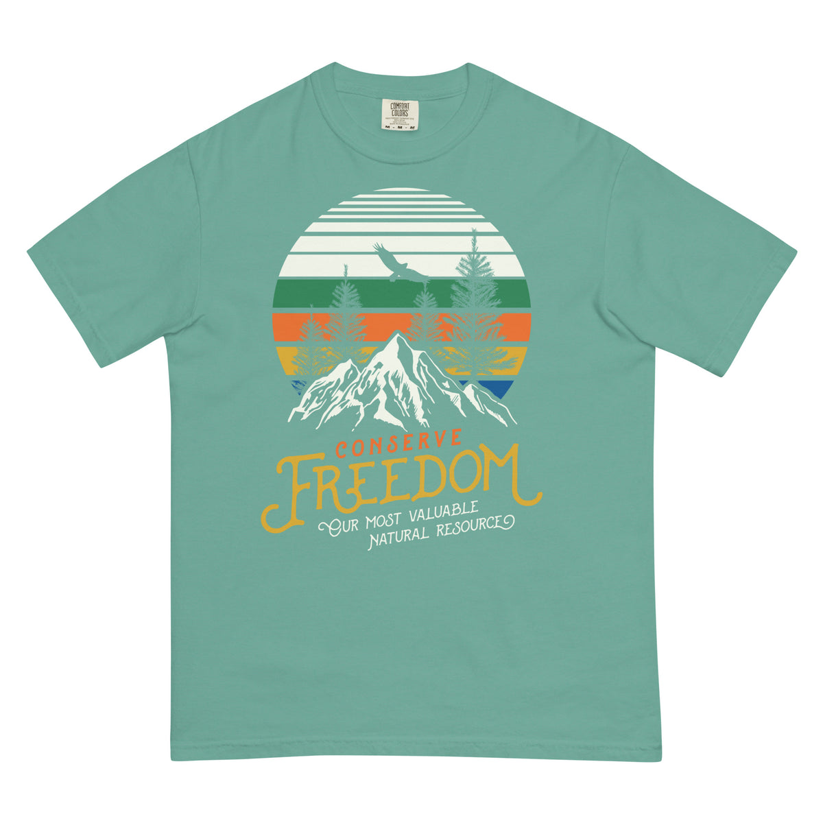 Conserve Freedom Men’s Garment-dyed Heavyweight T-shirt