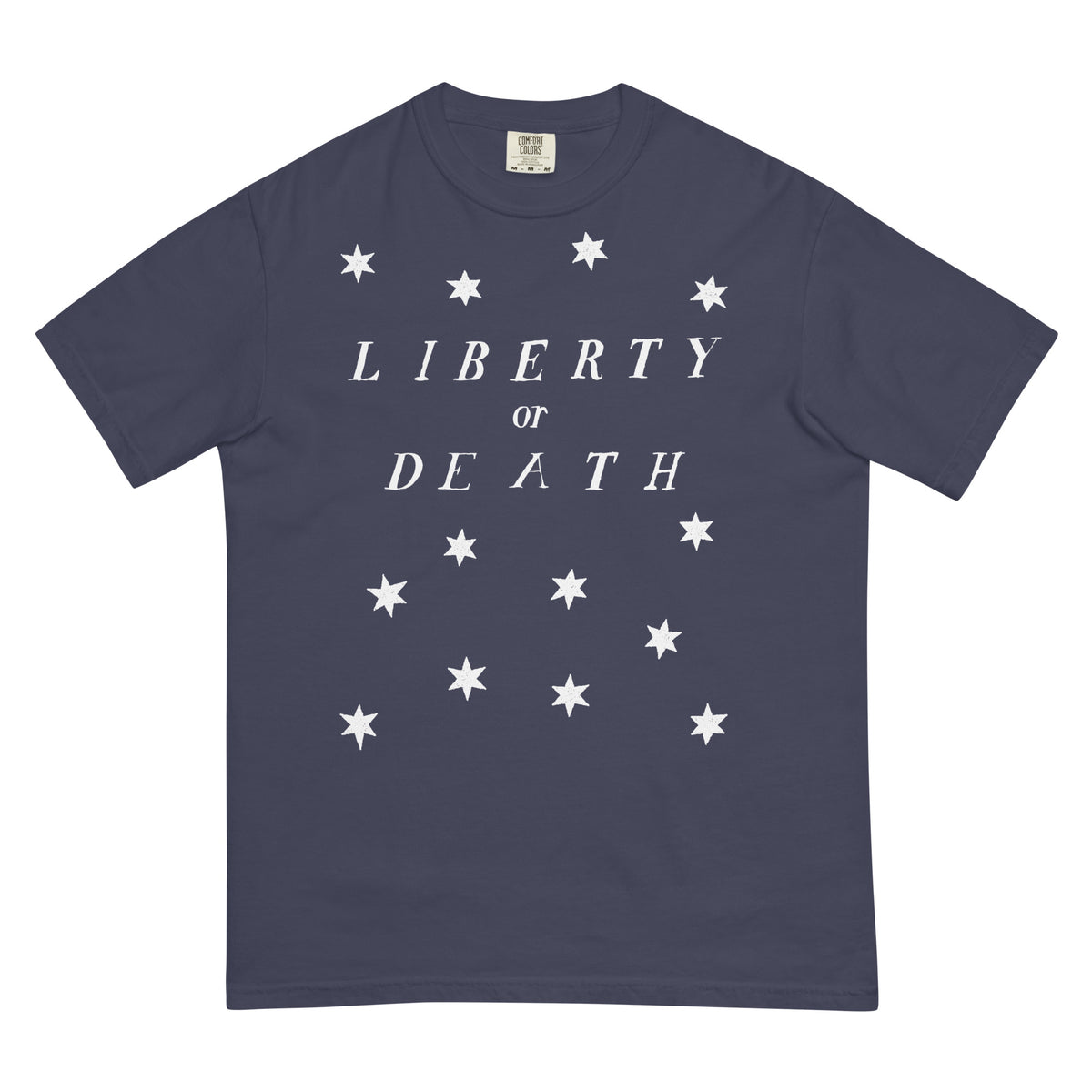 Liberty or Death Colonial Stars Men’s garment-dyed Heavyweight T-shirt