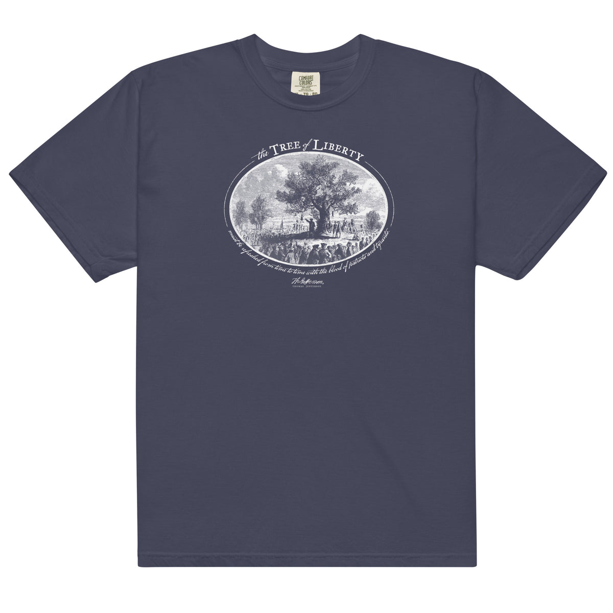 Thomas Jefferson Tree of Liberty Quote Short Sleeve T-Shirt
