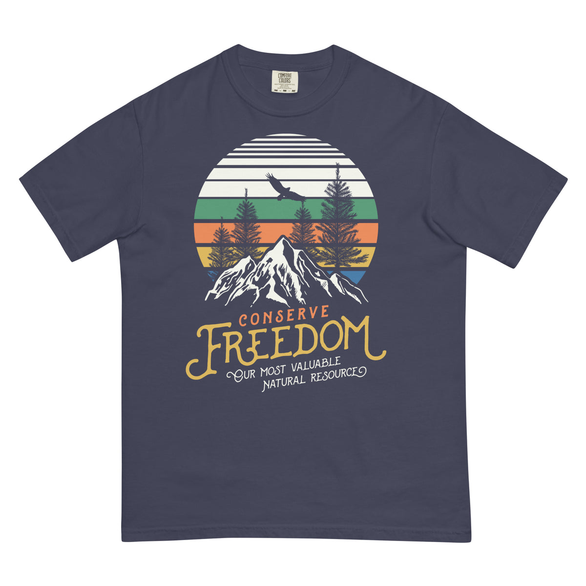 Conserve Freedom Men’s Garment-dyed Heavyweight T-shirt