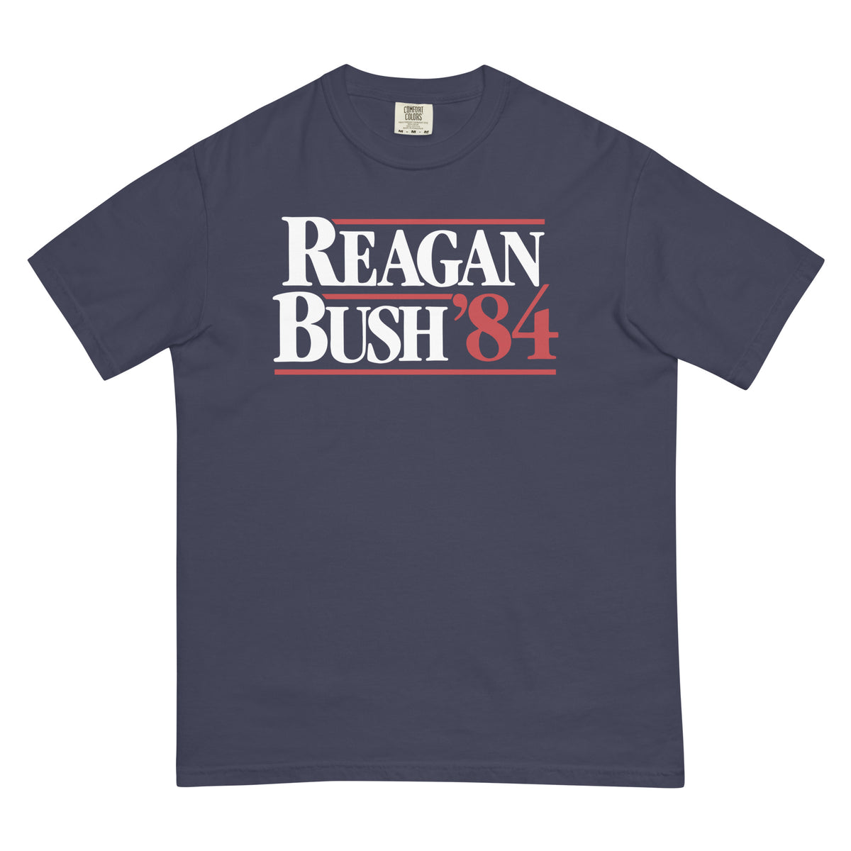 Reagan Bush 1984 Campaign Men’s Garment-dyed Heavyweight Reproduction T-shirt