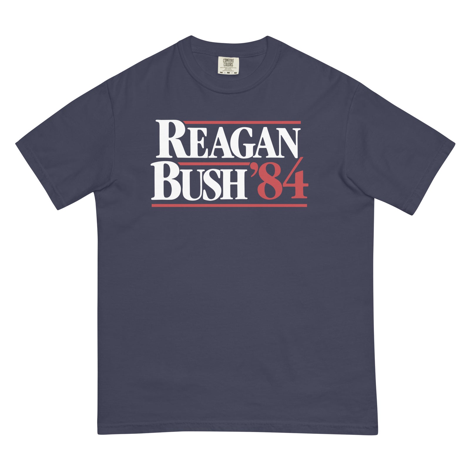 Reagan Bush 1984 Campaign Men’s Garment-dyed Heavyweight Reproduction T-shirt