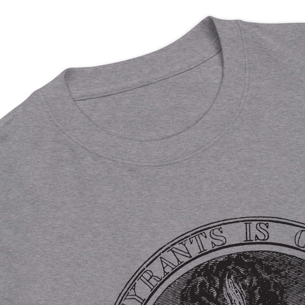 Rebellion to Tyrants is Obedience To God Franklin Motto Men’s Heavyweight Tee