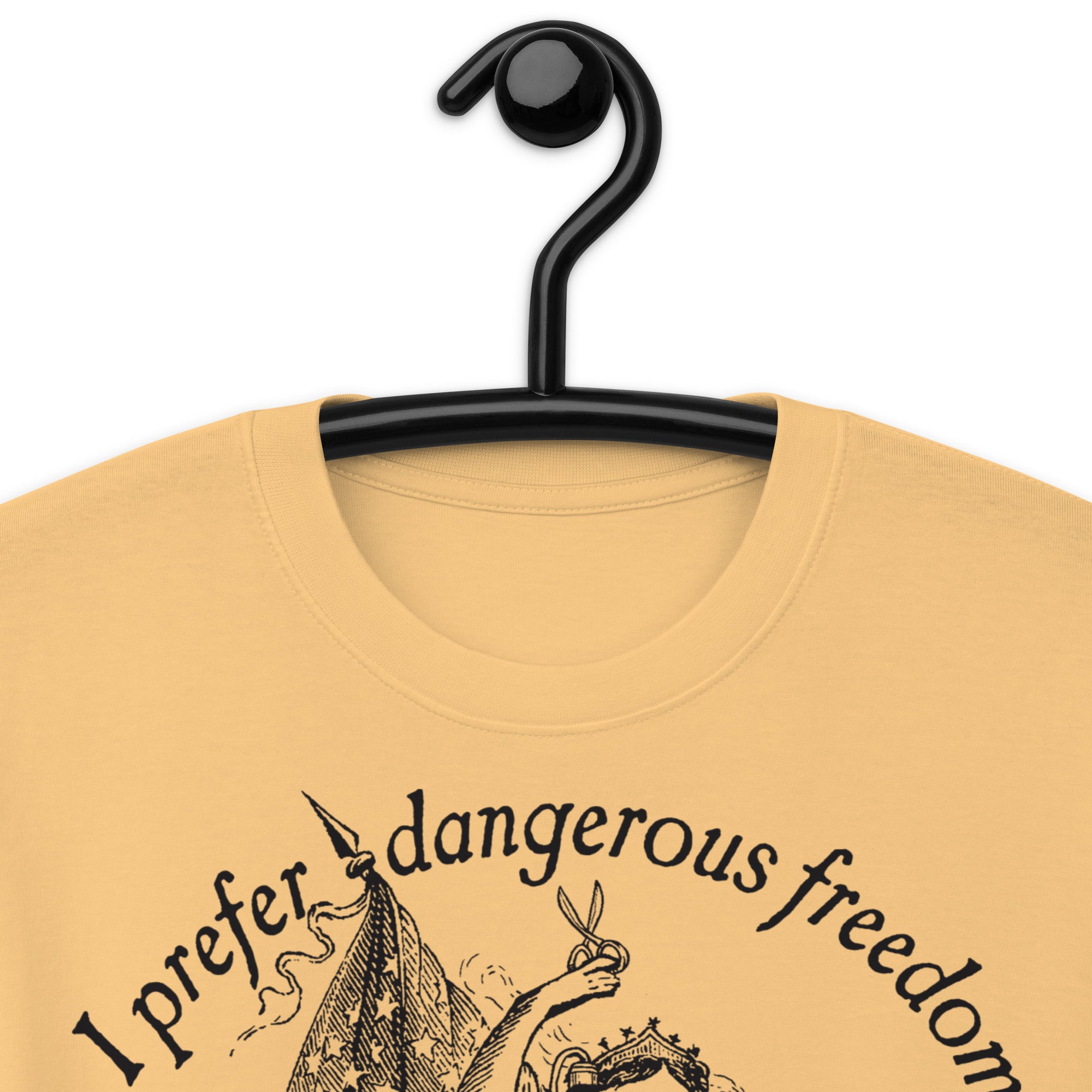 I Prefer Dangerous Freedom Jefferson Quote Men’s Heavyweight T-shirt
