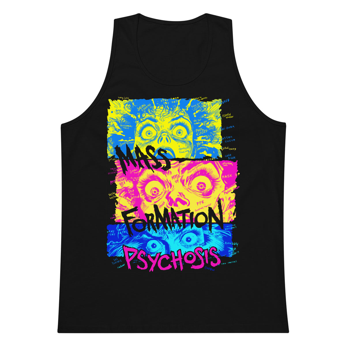 Mass Formation Psychosis Men’s Premium Tank Top