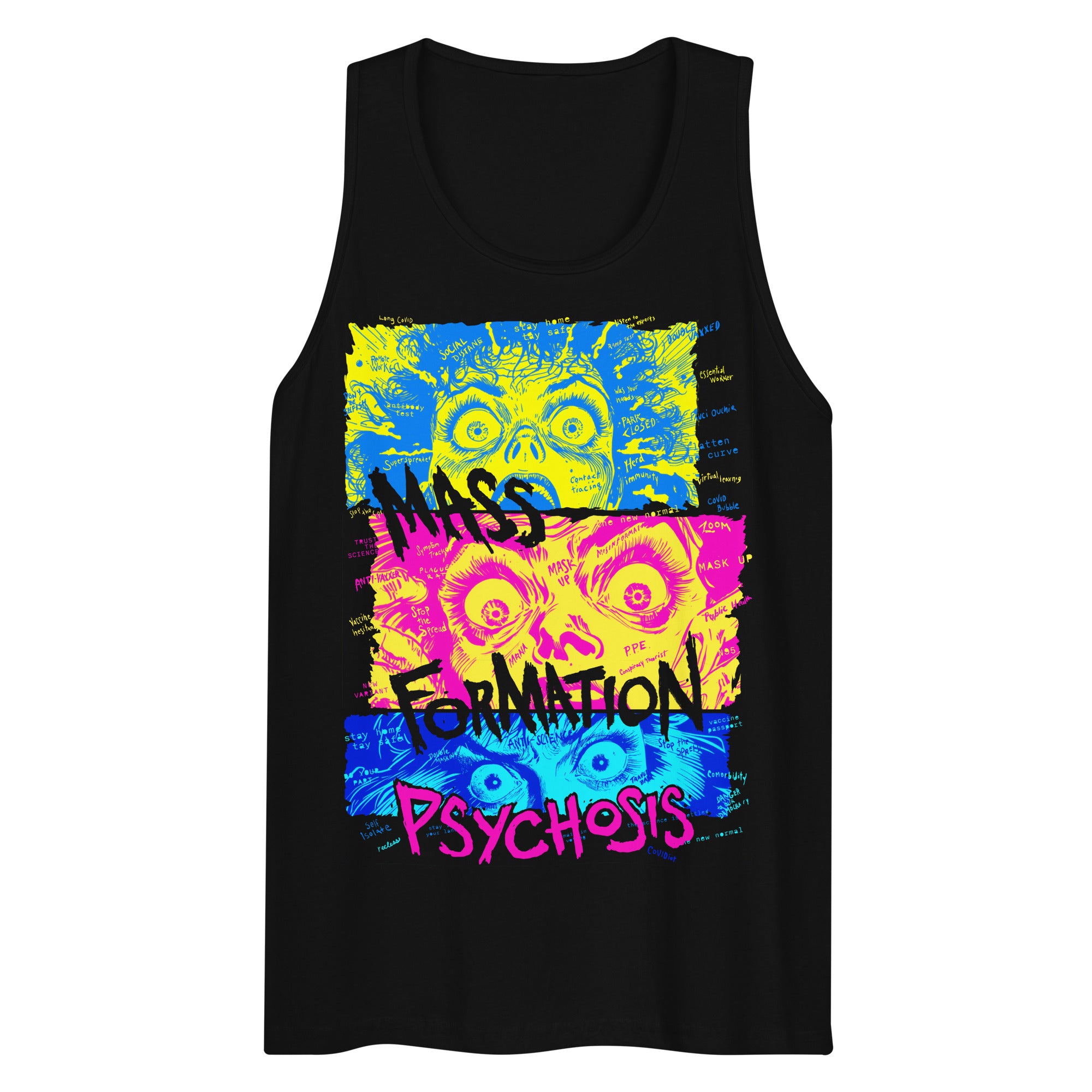 Mass Formation Psychosis Men’s Premium Tank Top