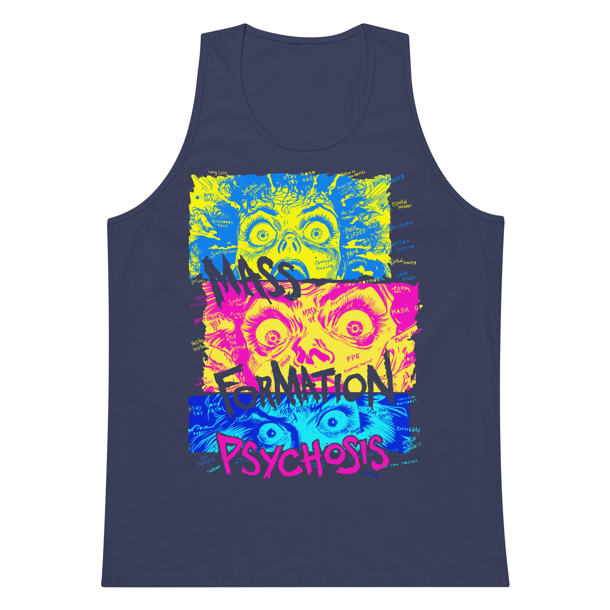 Mass Formation Psychosis Men’s Premium Tank Top