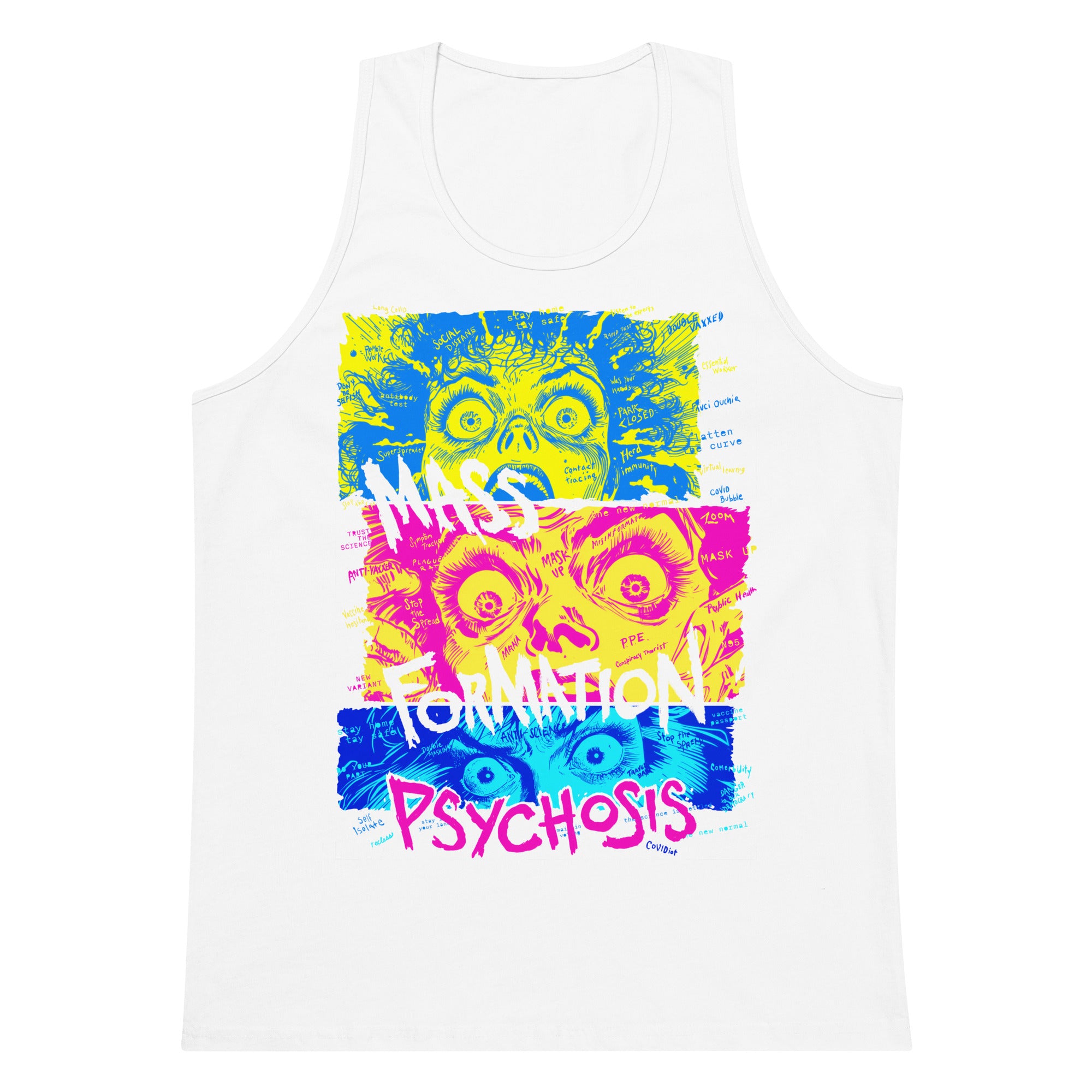 Mass Formation Psychosis Men’s Premium Tank Top