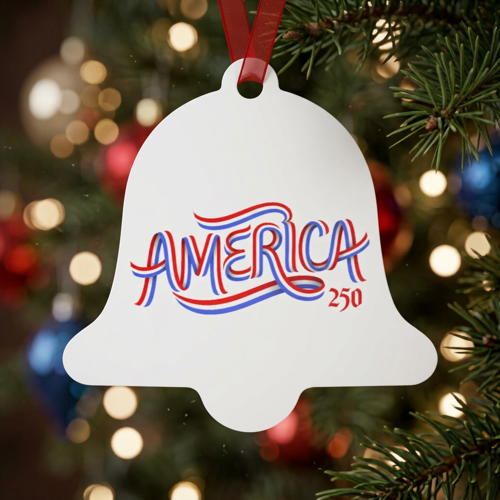 America 250 Aluminum Liberty Bell Ornaments