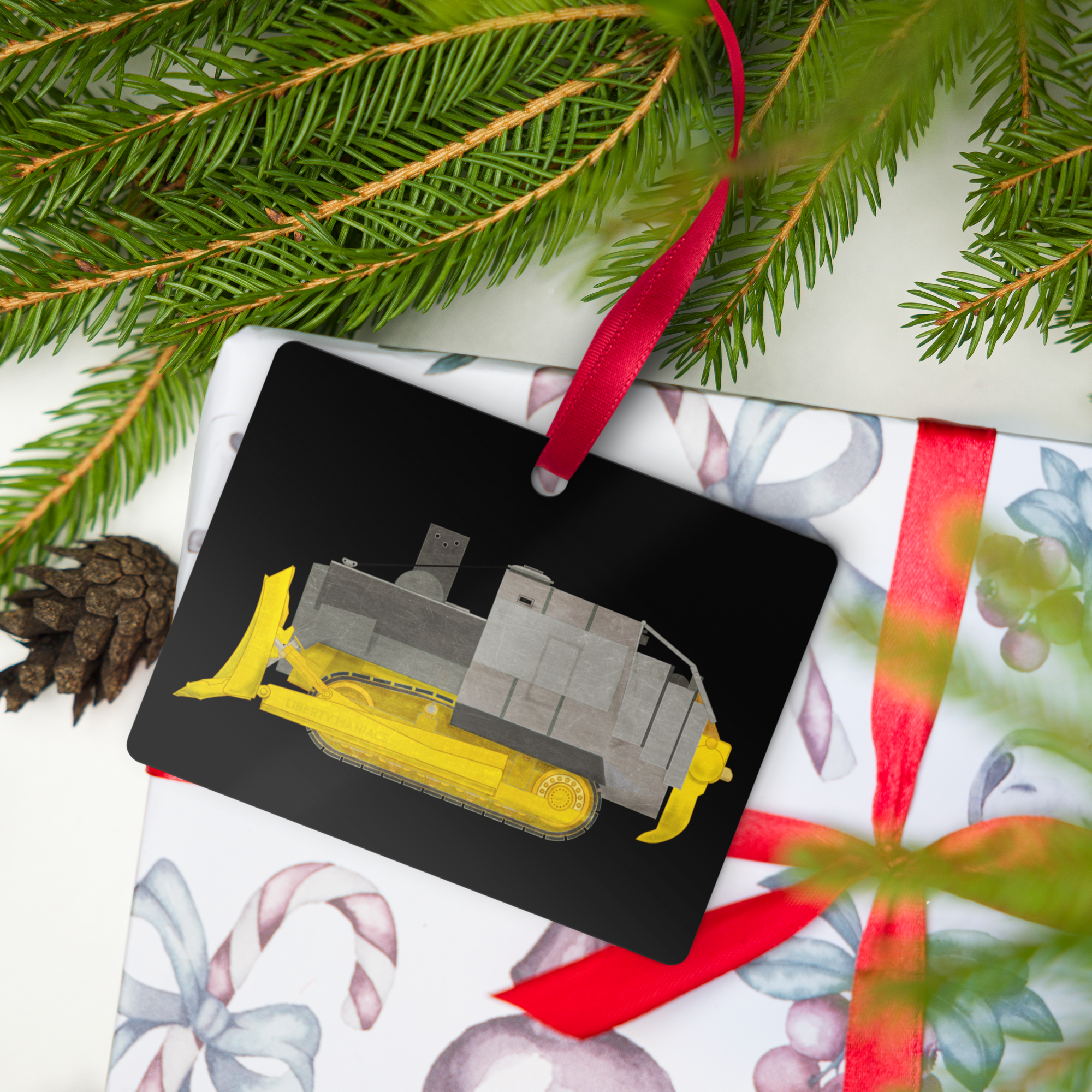 Killdozer Metal Ornament