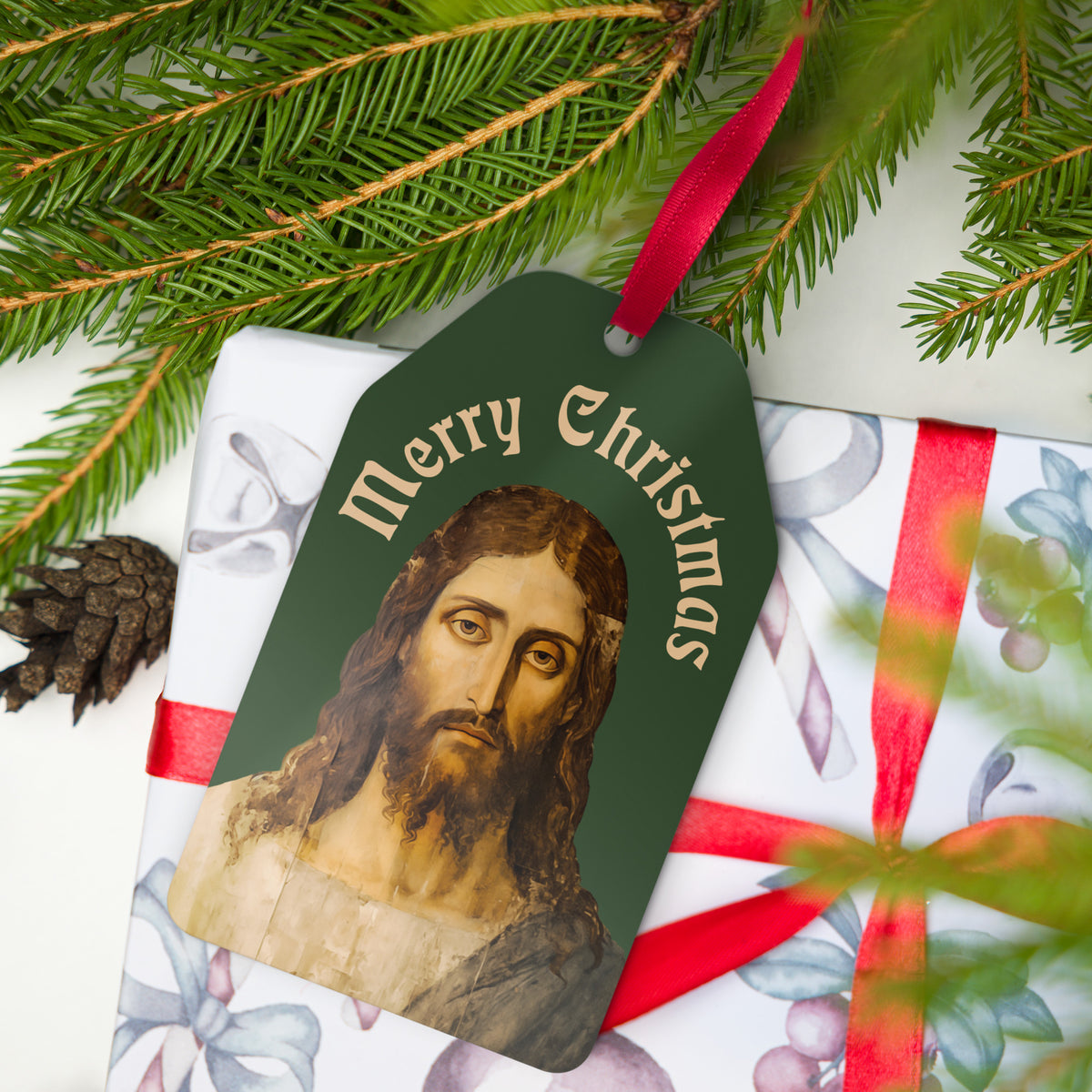 Jesus I&#39;m Watching Metal Ornament