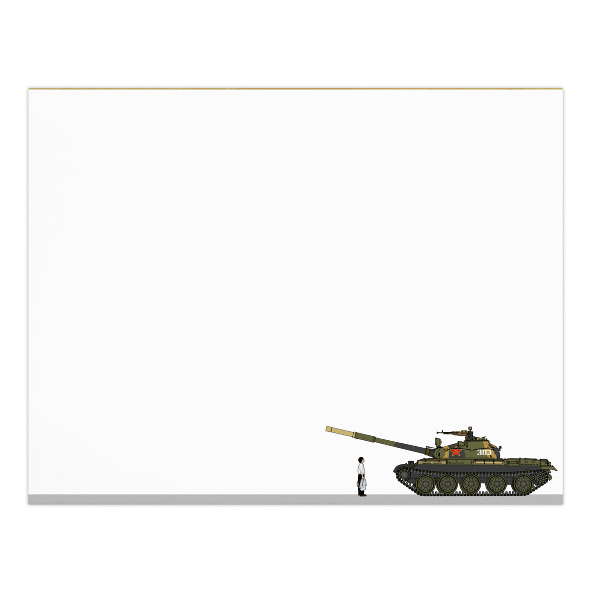 Tiananmen Square Tank Man Notepad