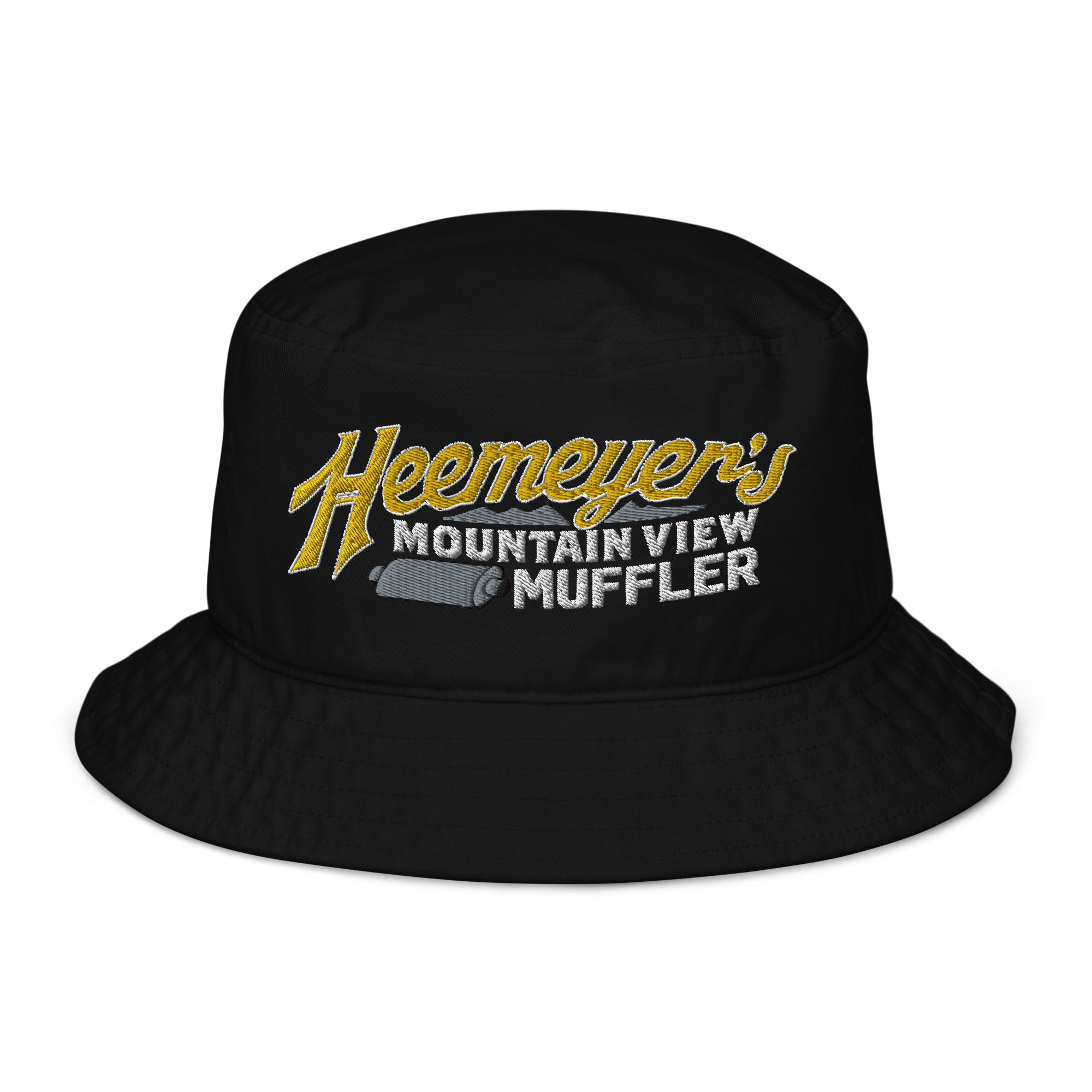 Heemeyer's Mountain View Muffler Organic Bucket Hat