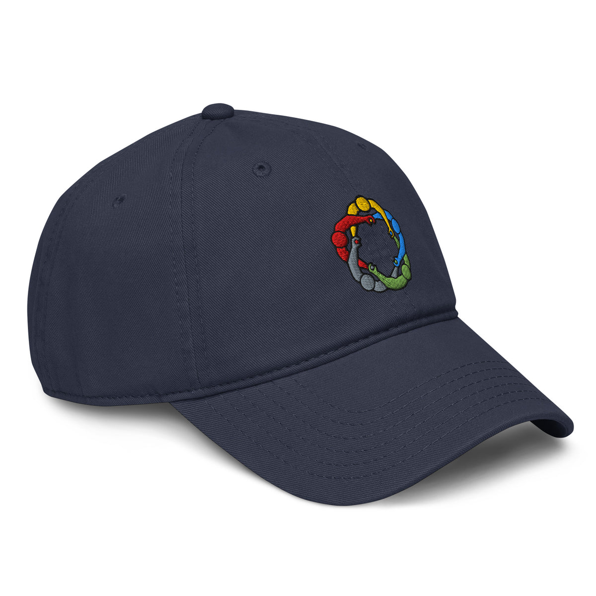 Navy Mutual Affirmation Society embroidered baseball cap, right-front view