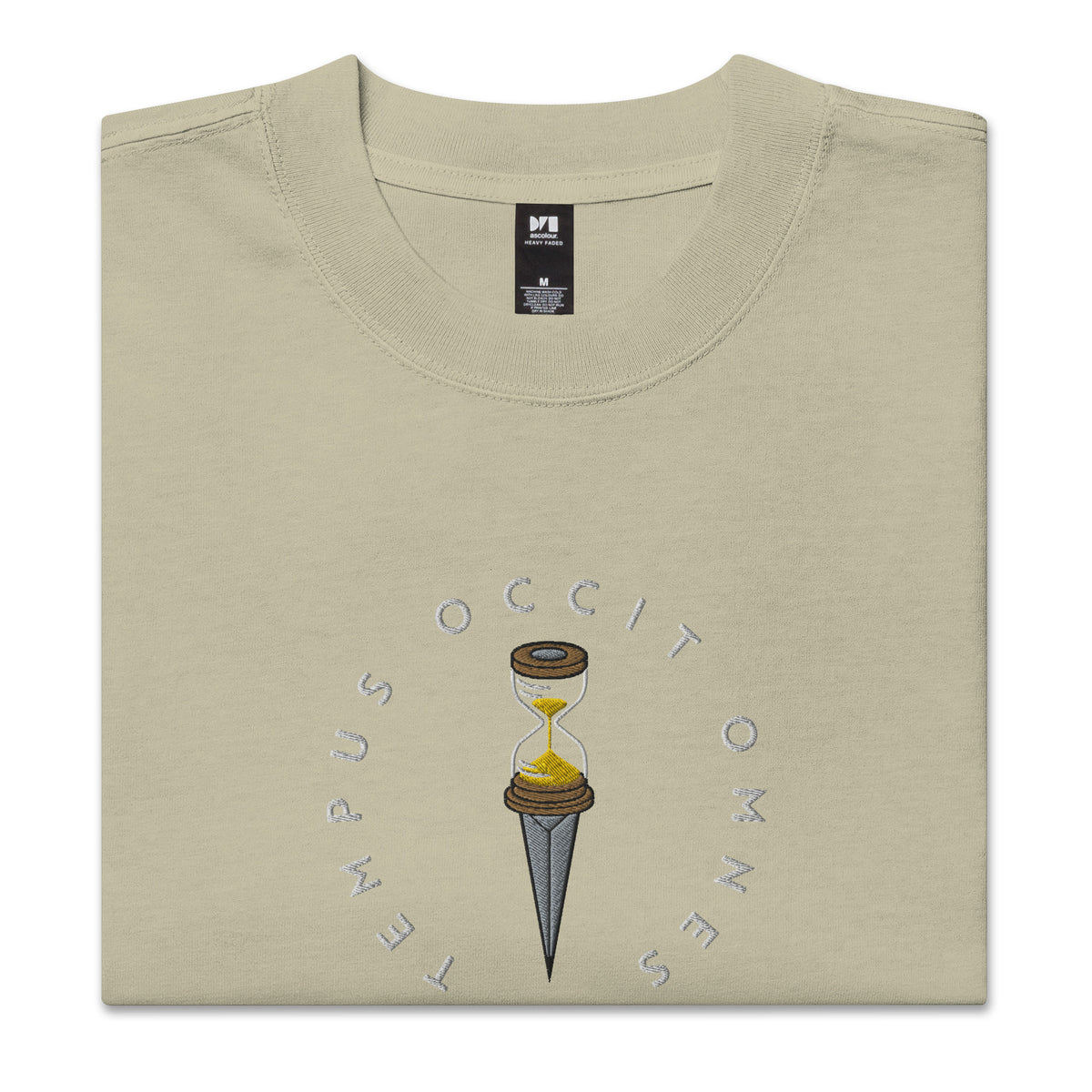 Tempus Occit Omnes Oversized Embroidered T-Shirt