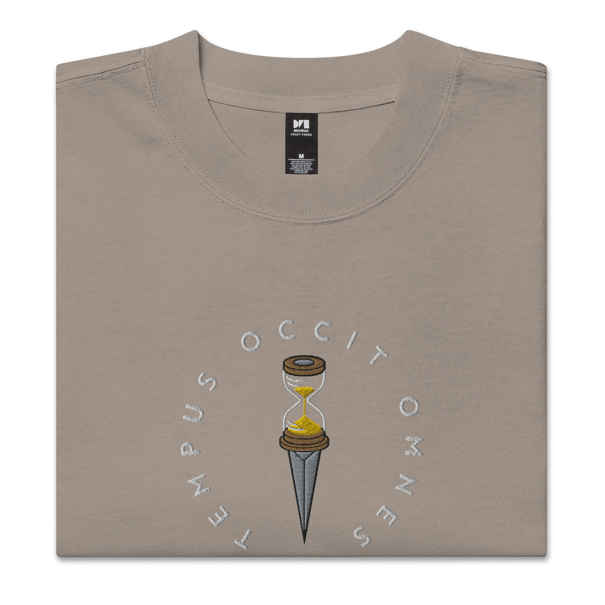 Tempus Occit Omnes Oversized Embroidered T-Shirt
