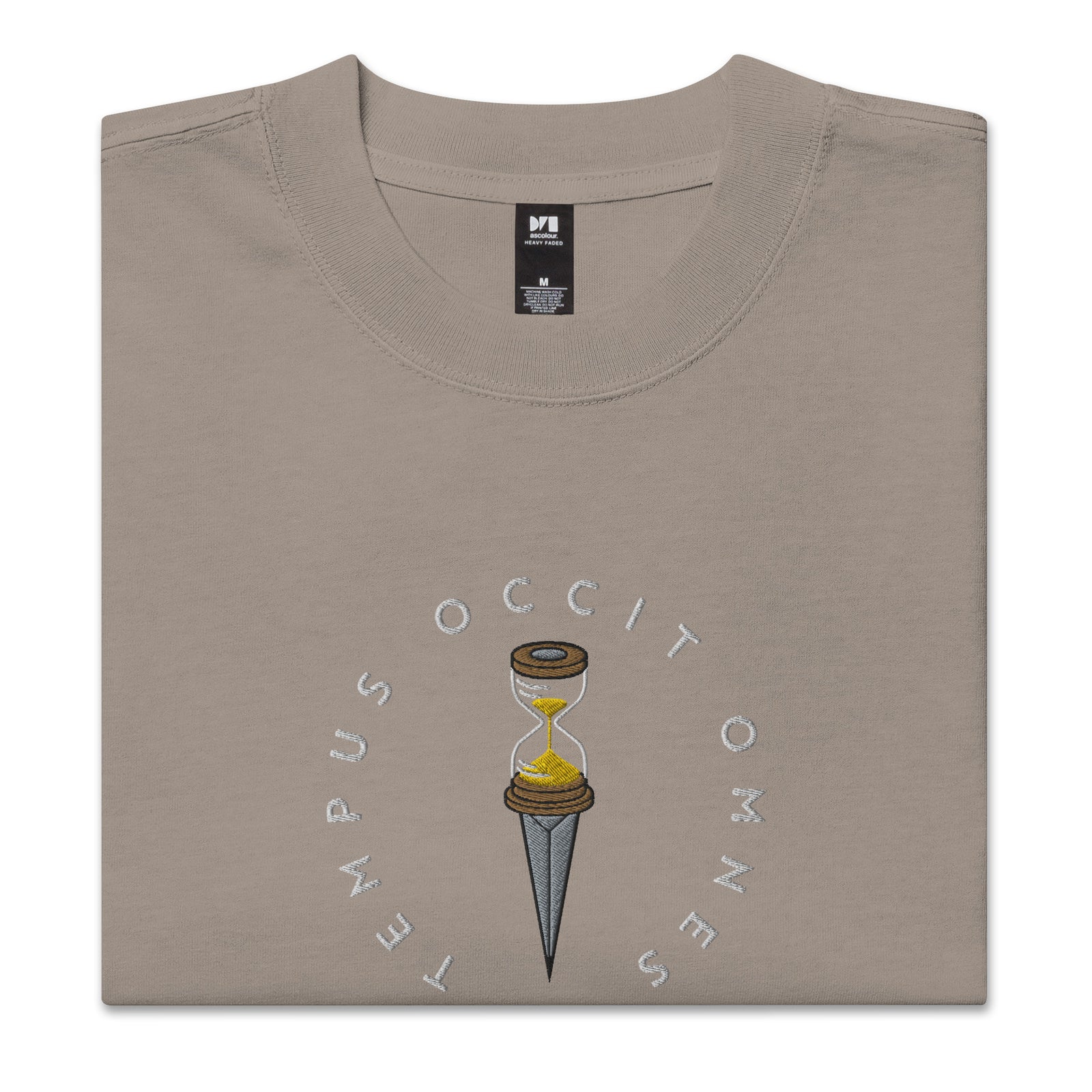 Tempus Occit Omnes Oversized Embroidered T-Shirt