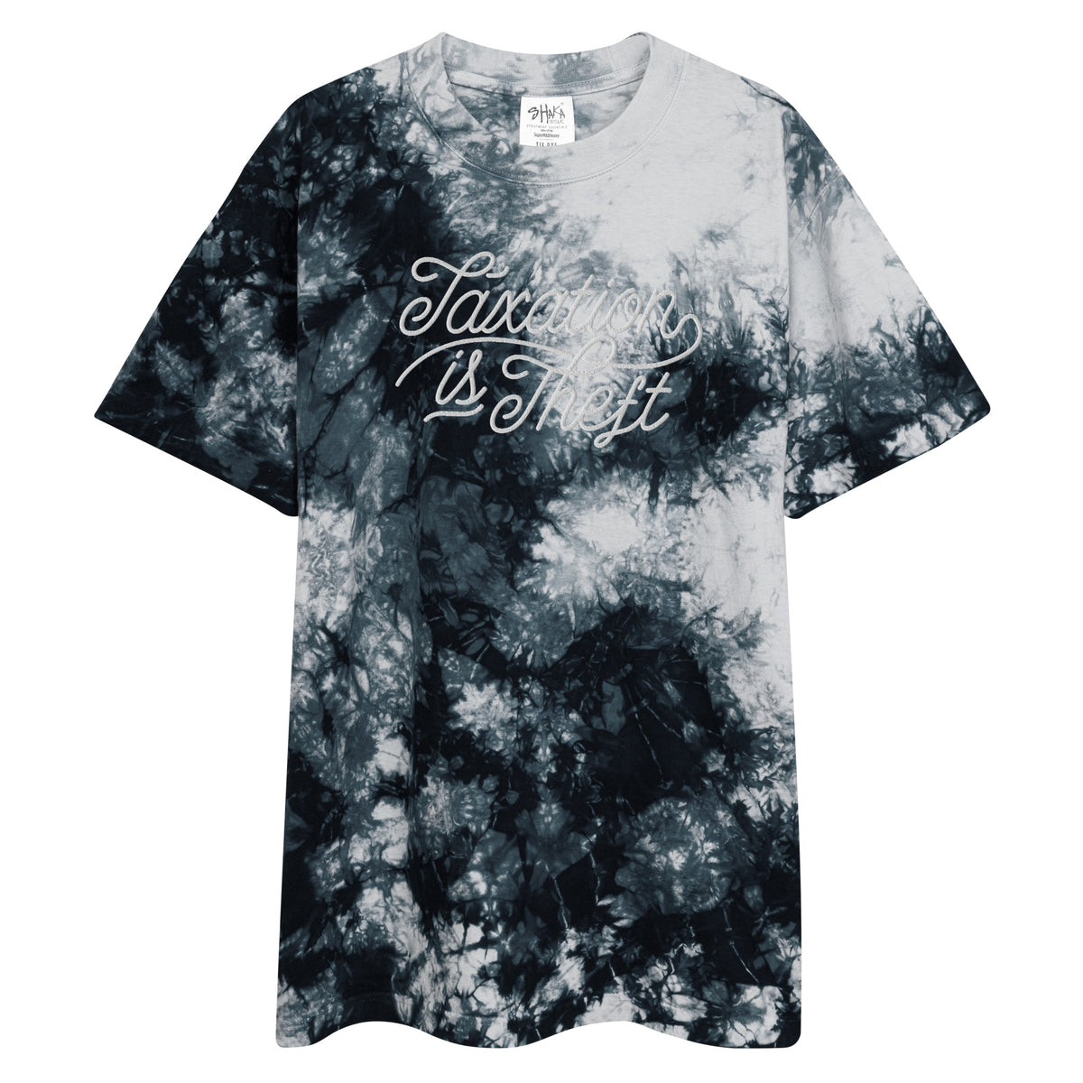 Taxation Is Theft Oversized Tie-dye T-Sshirt