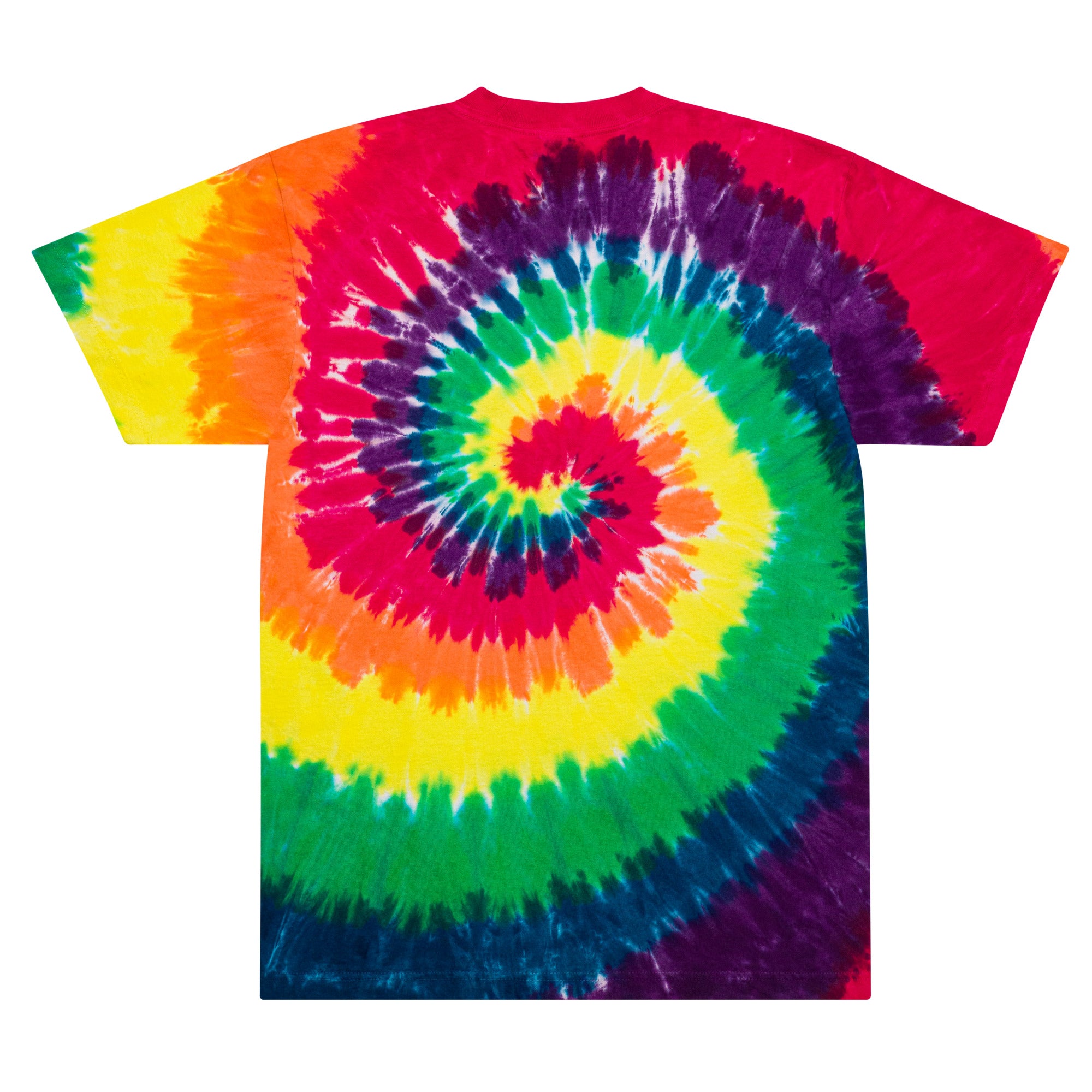 My AR-15 Identifies as a Bolt Action Rifle Oversized Tie-dye Embroidered T-shirt