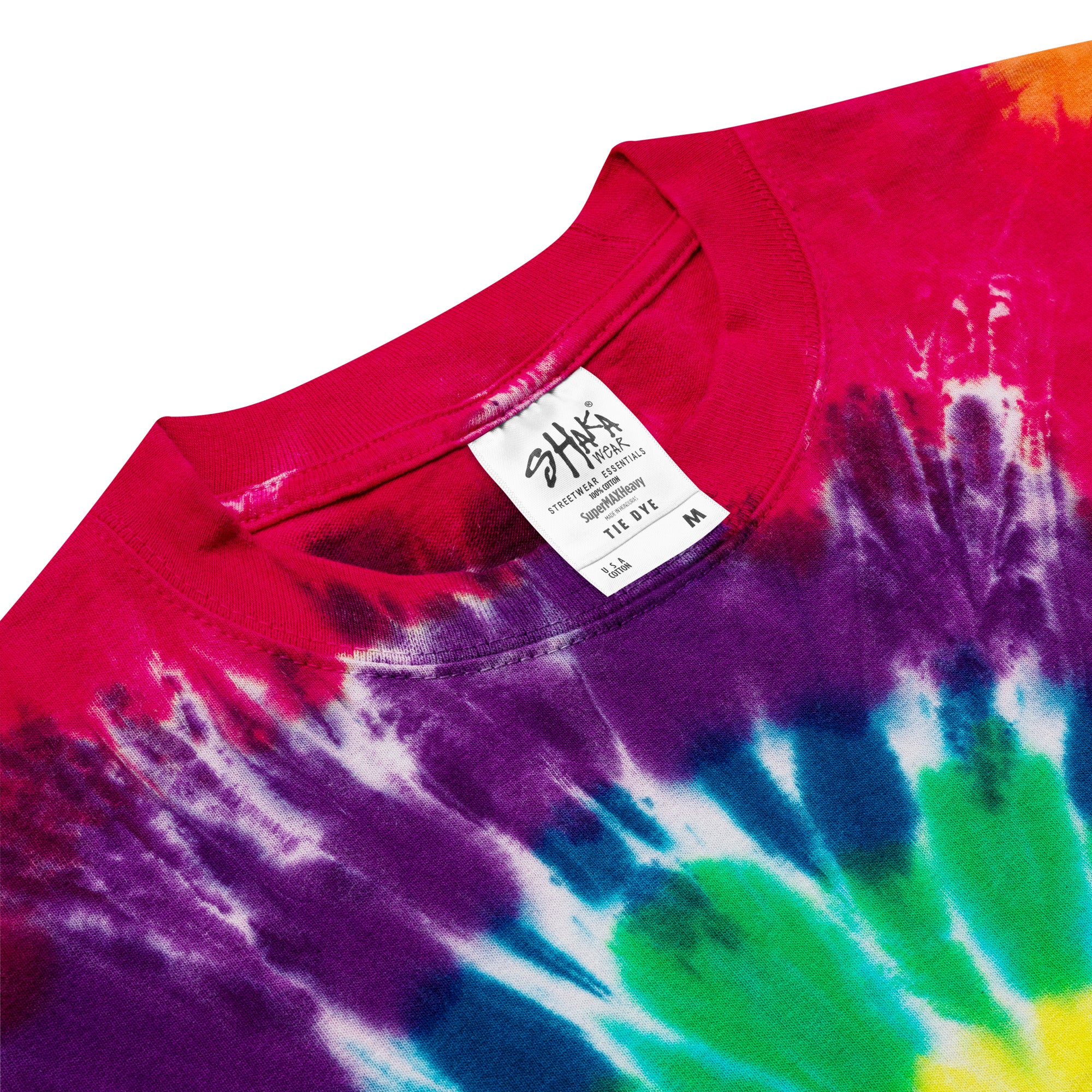 Doge Embroidered Oversized Tie-dye T-Shirt