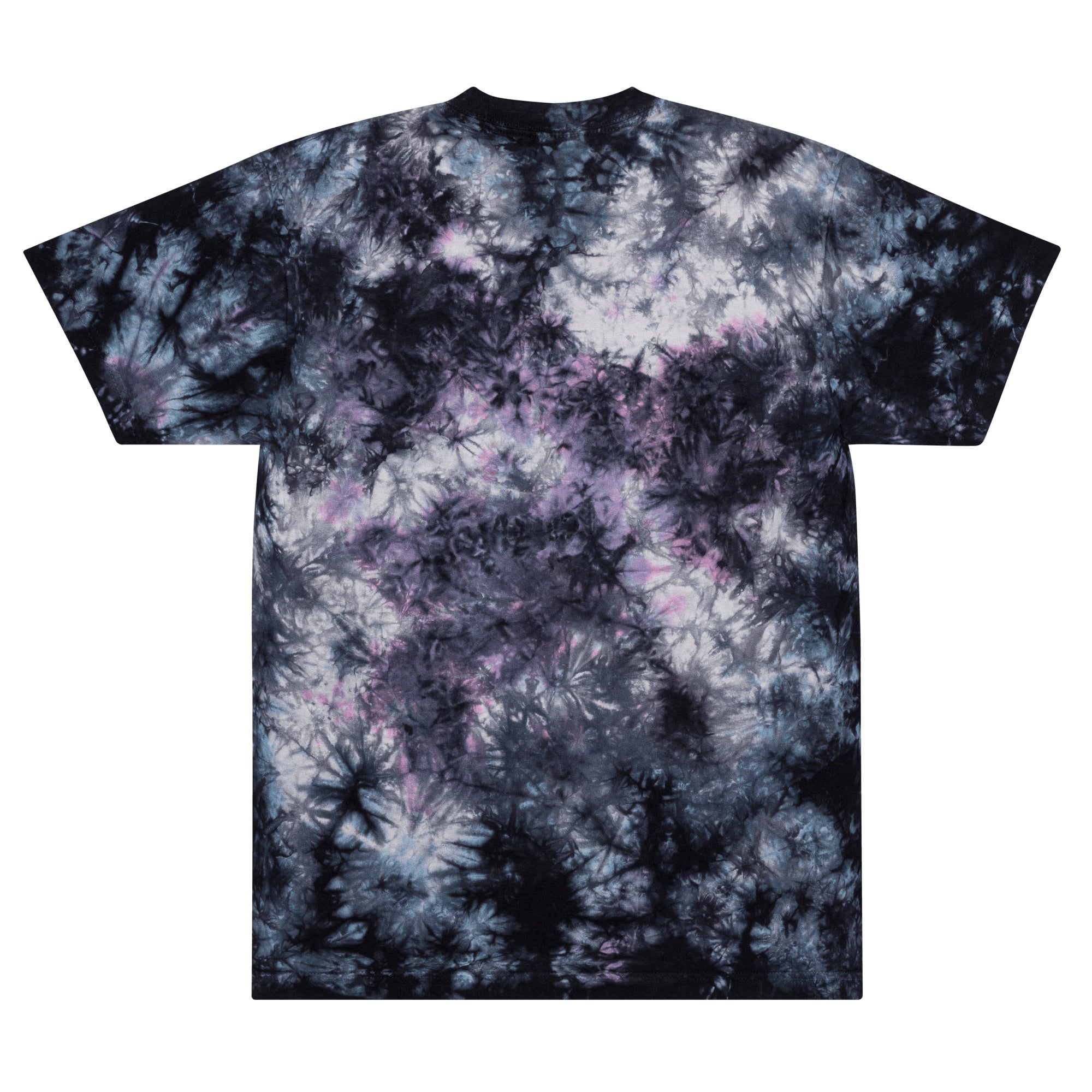 Mostly Peaceful Oversized Embroidered Tie-dye T-shirt