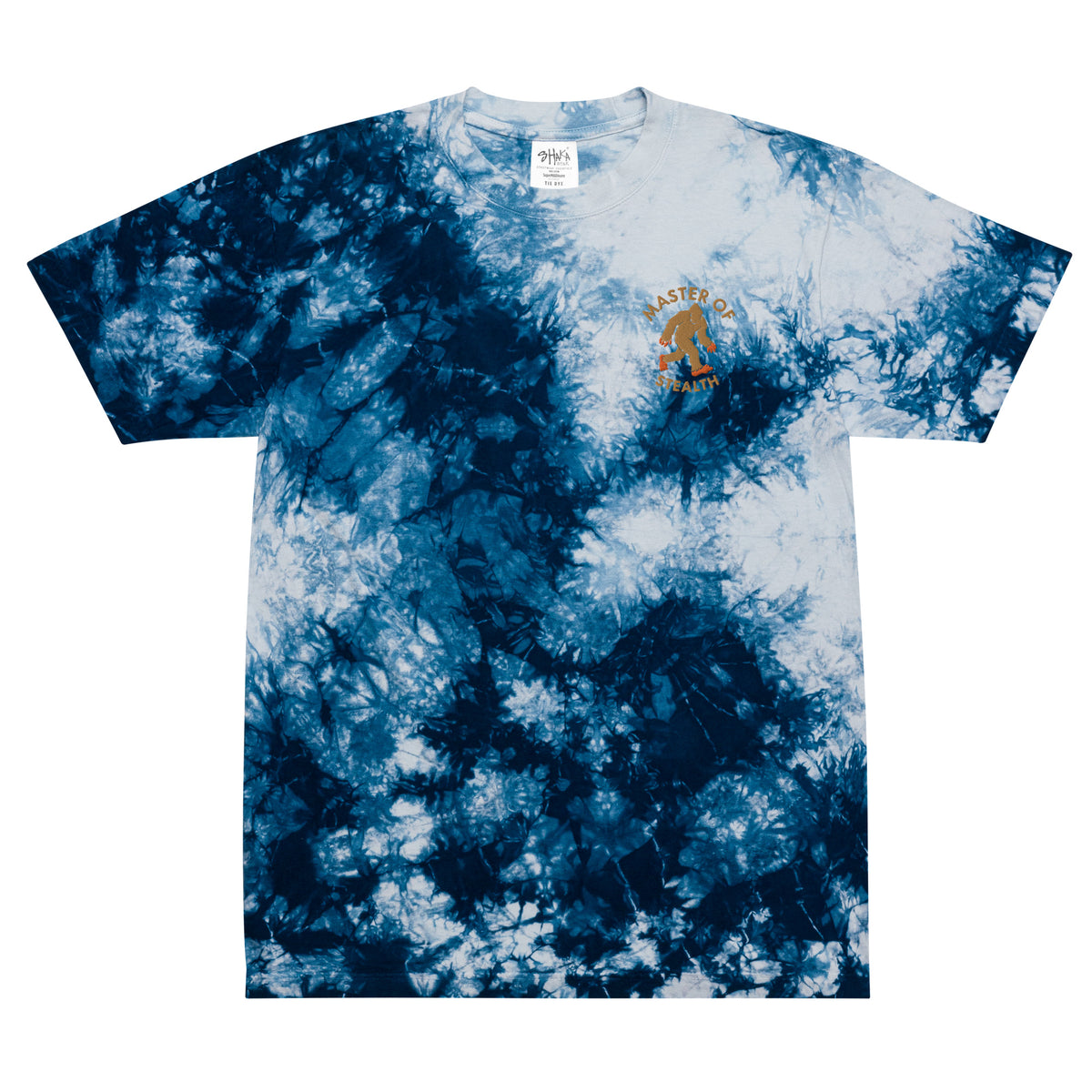 Master of Stealth Bigfoot Oversized Tie-dye T-Shirt