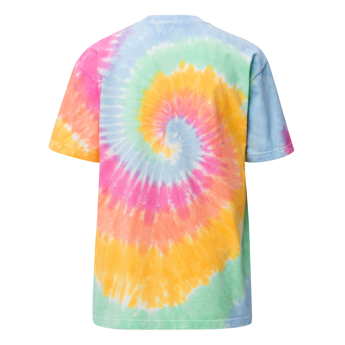 When Pigs Fly Oversized Tie-Dye Embroidered T-shirt