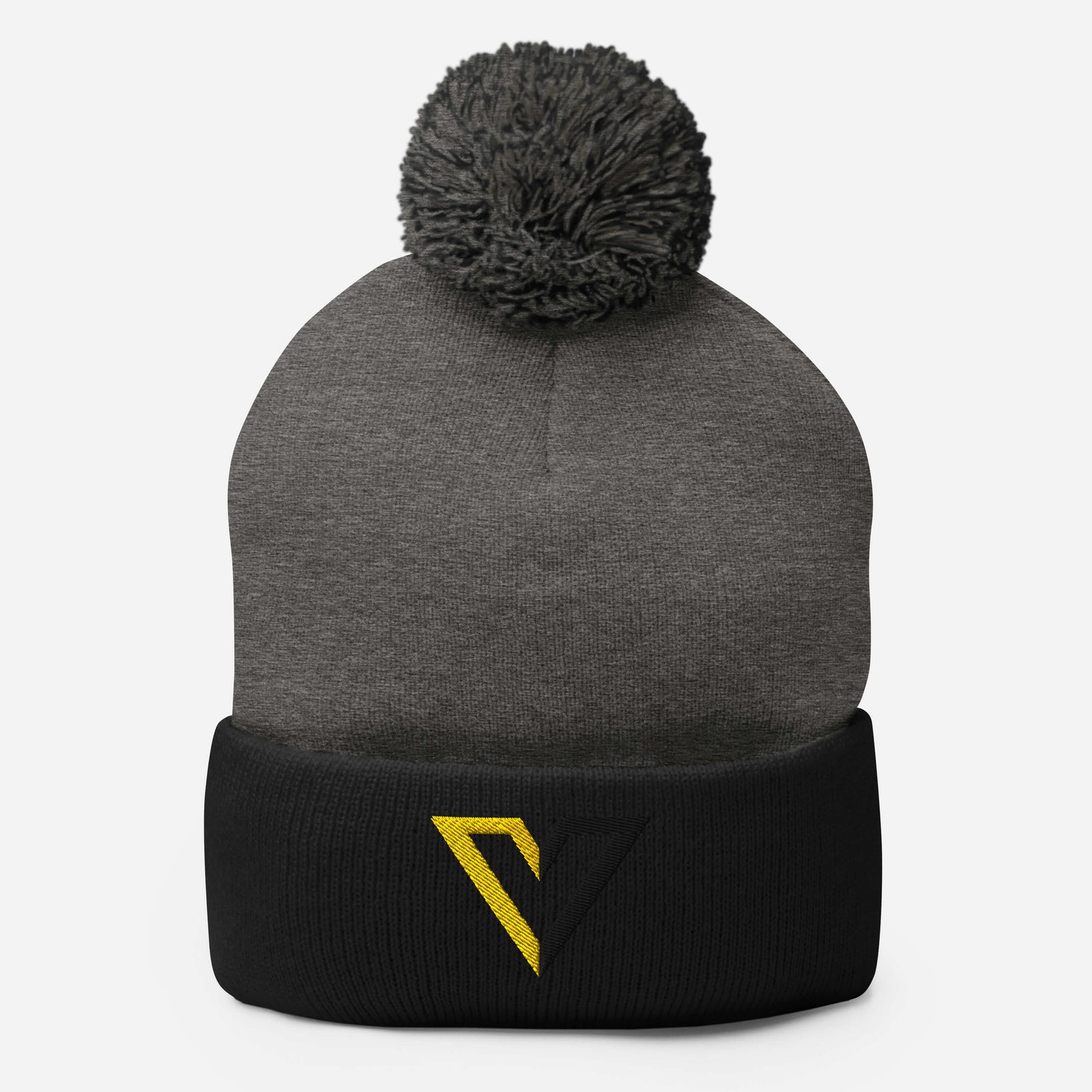  Voluntaryist V 3D Embroidered Pom Pom Beanie