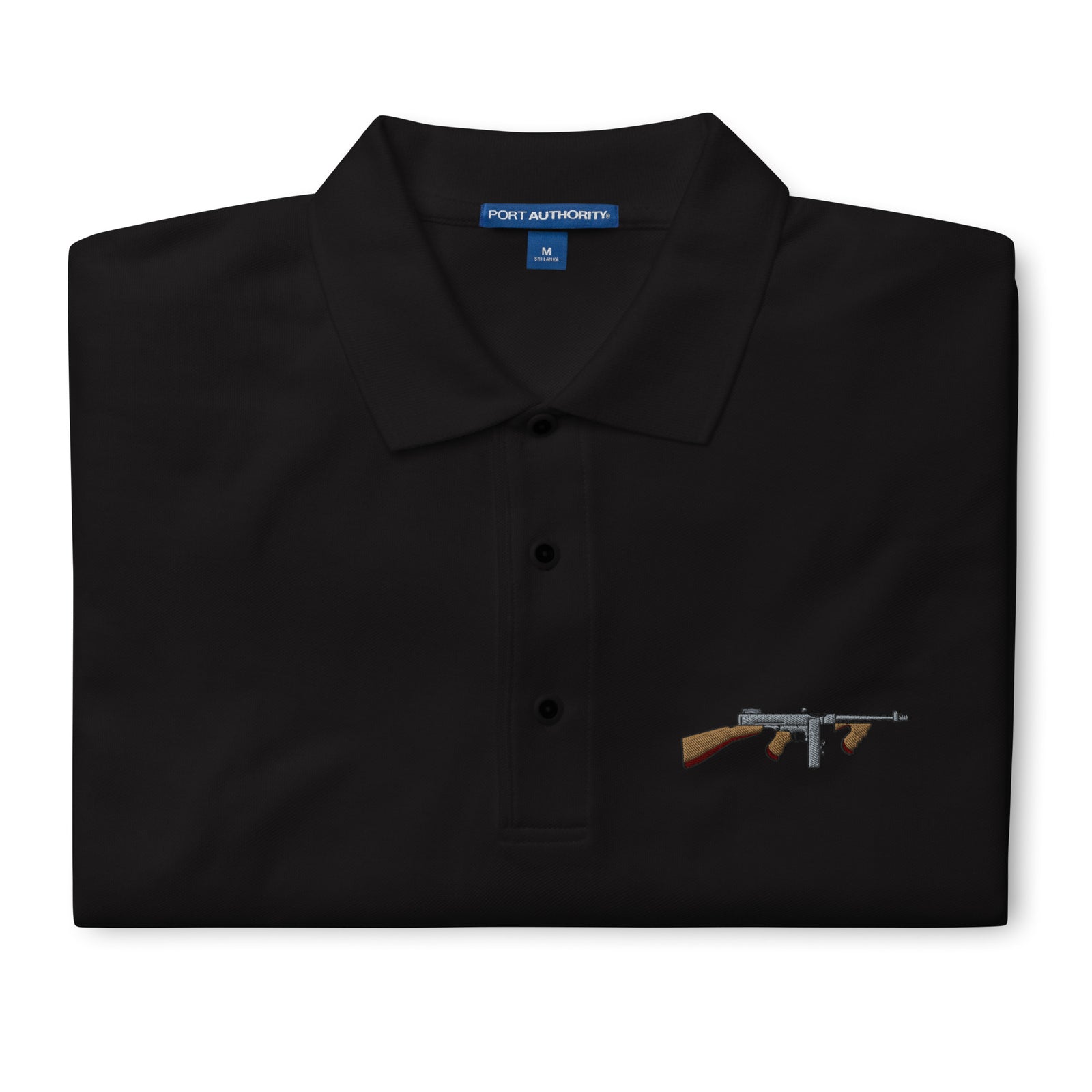 Tommy Gun with Drum Mag Men's Polo