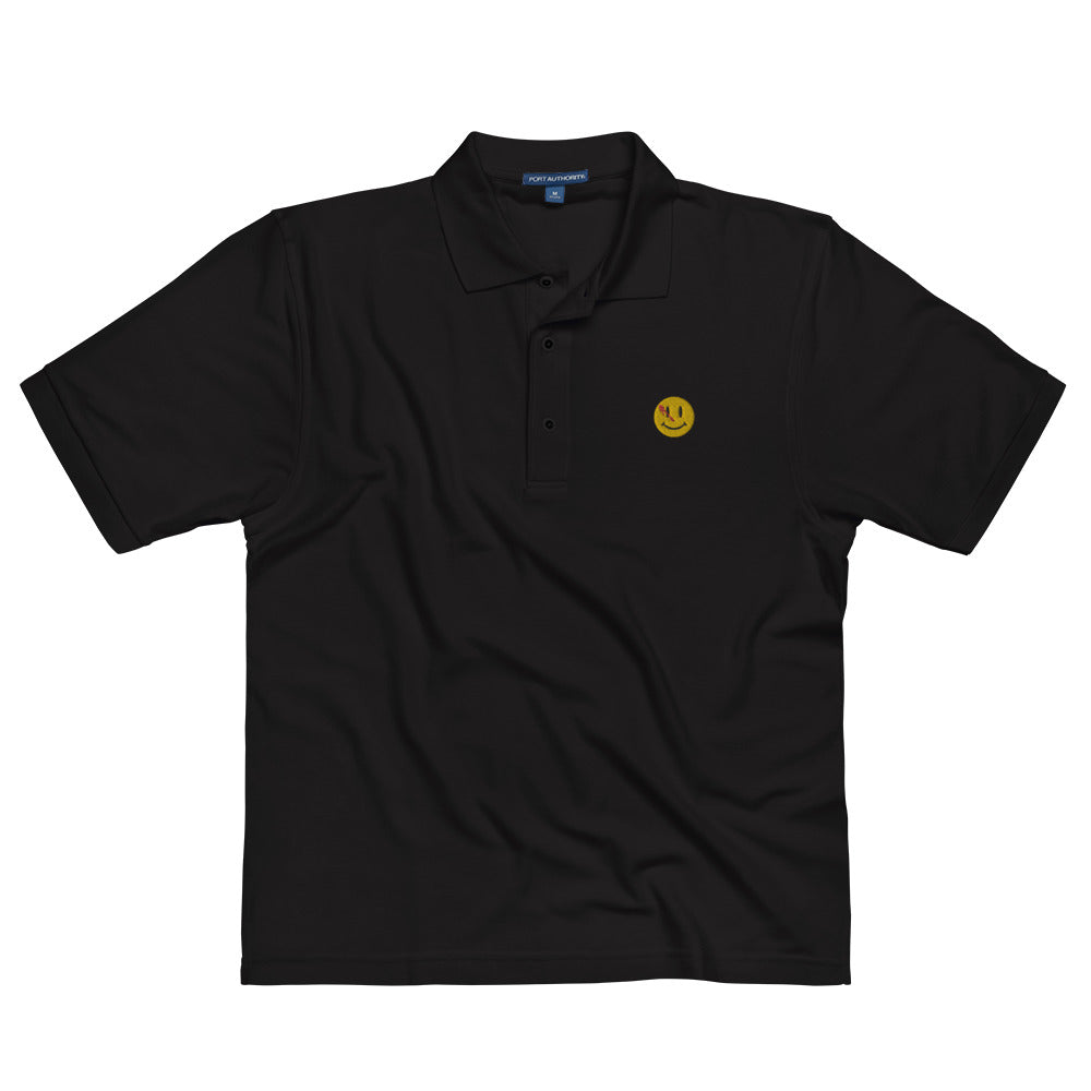 The Watchers Smiley Face Men&#39;s Premium Polo
