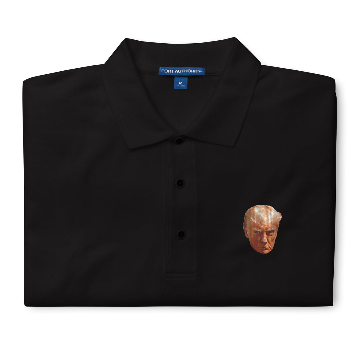 Trump Mugshot Embroidered Men&#39;s Polo