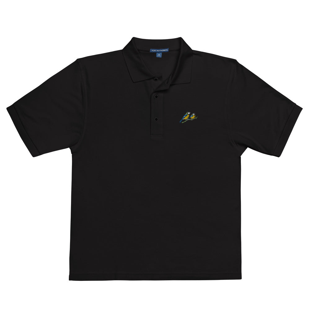 A Pair of Great Tits Men's Premium Polo