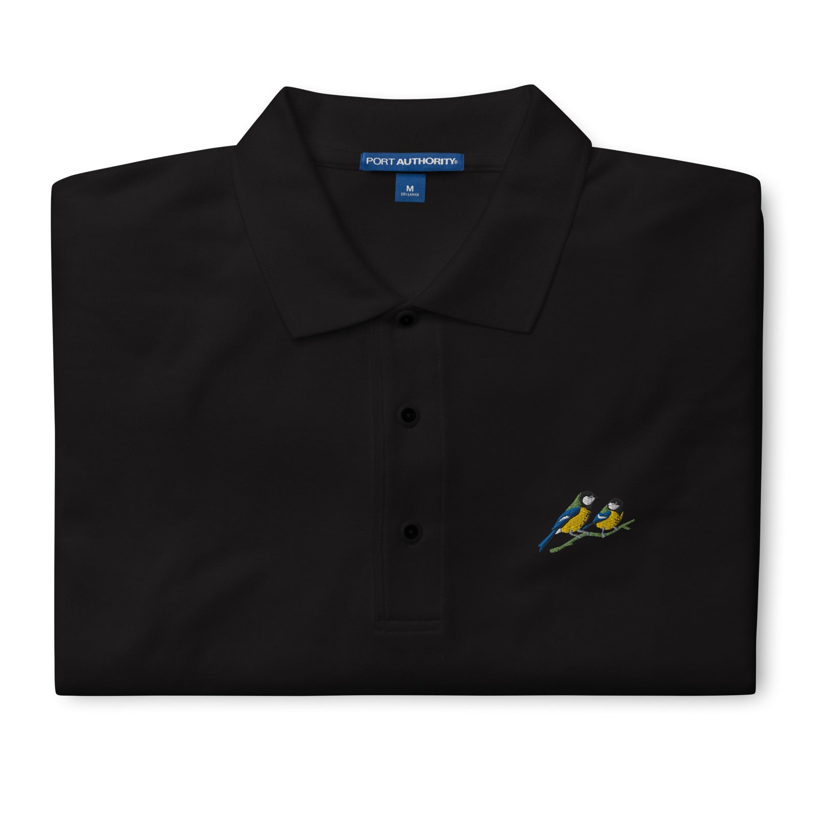 A Pair of Great Tits Men's Premium Polo