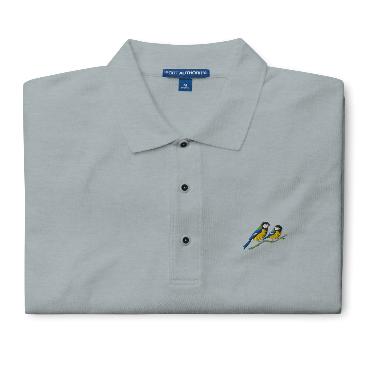 A Pair of Great Tits Men&#39;s Premium Polo
