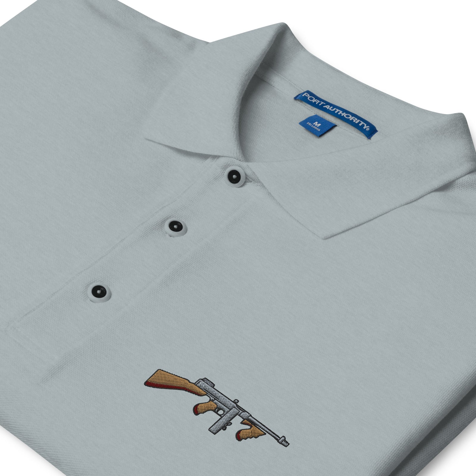 Tommy Gun with Drum Mag Men's Polo