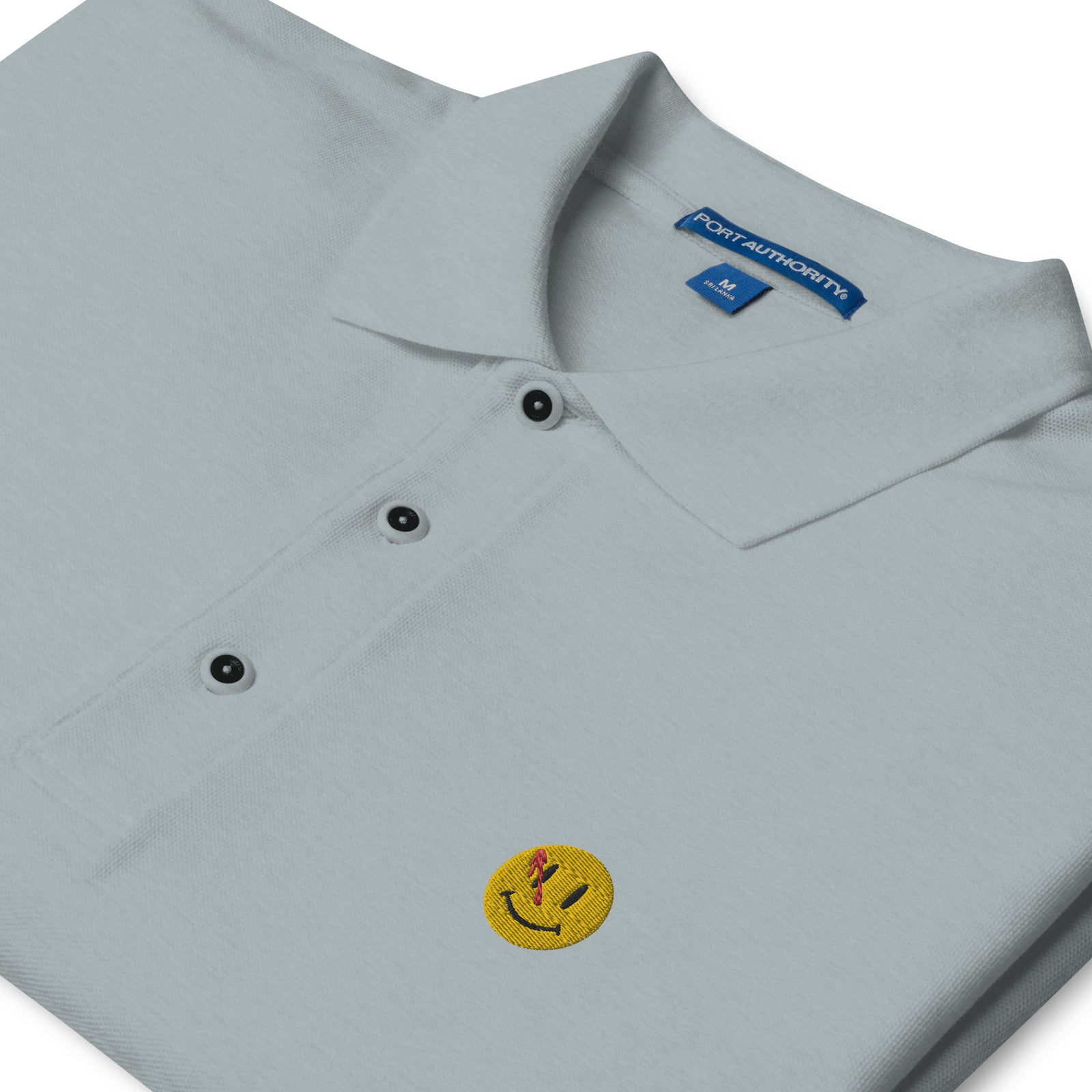 The Watchers Smiley Face Men's Premium Polo