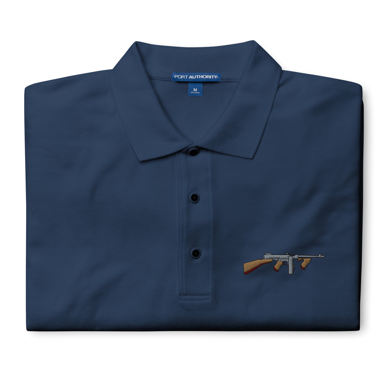 Tommy Gun with Drum Mag Men's Polo