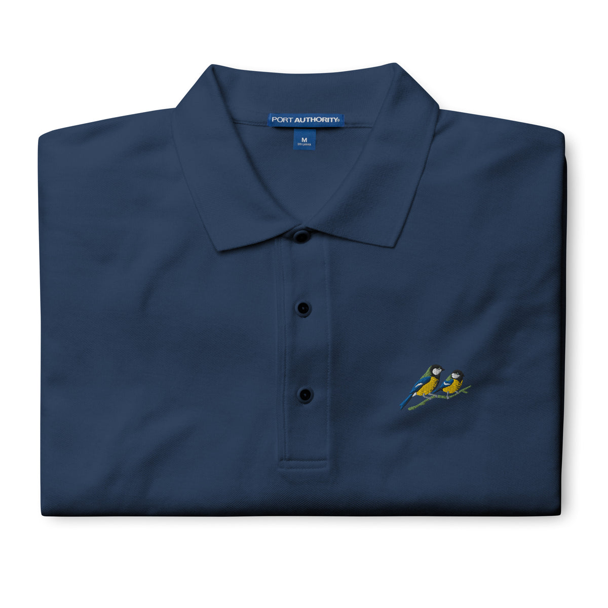 A Pair of Great Tits Men&#39;s Premium Polo
