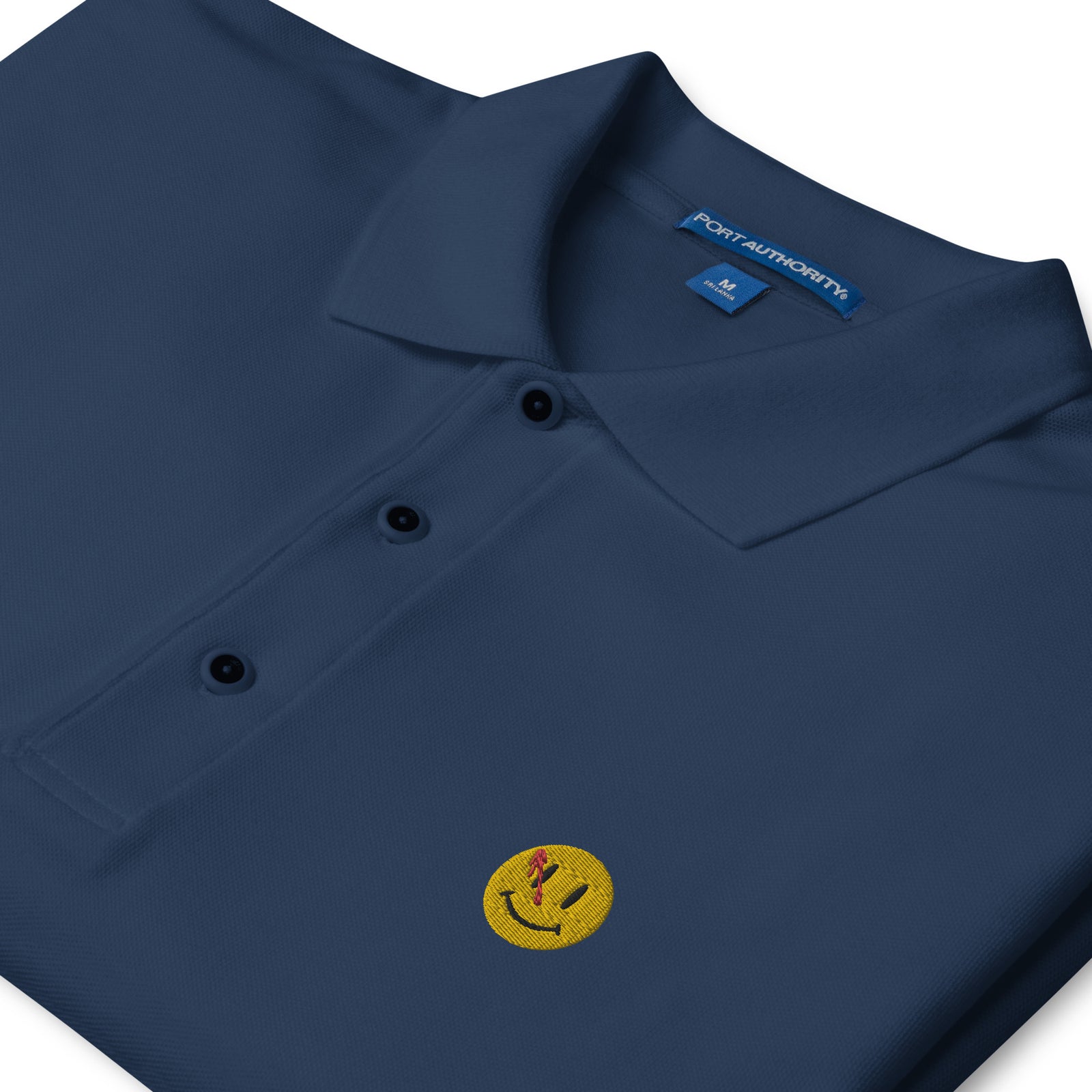 The Watchers Smiley Face Men's Premium Polo