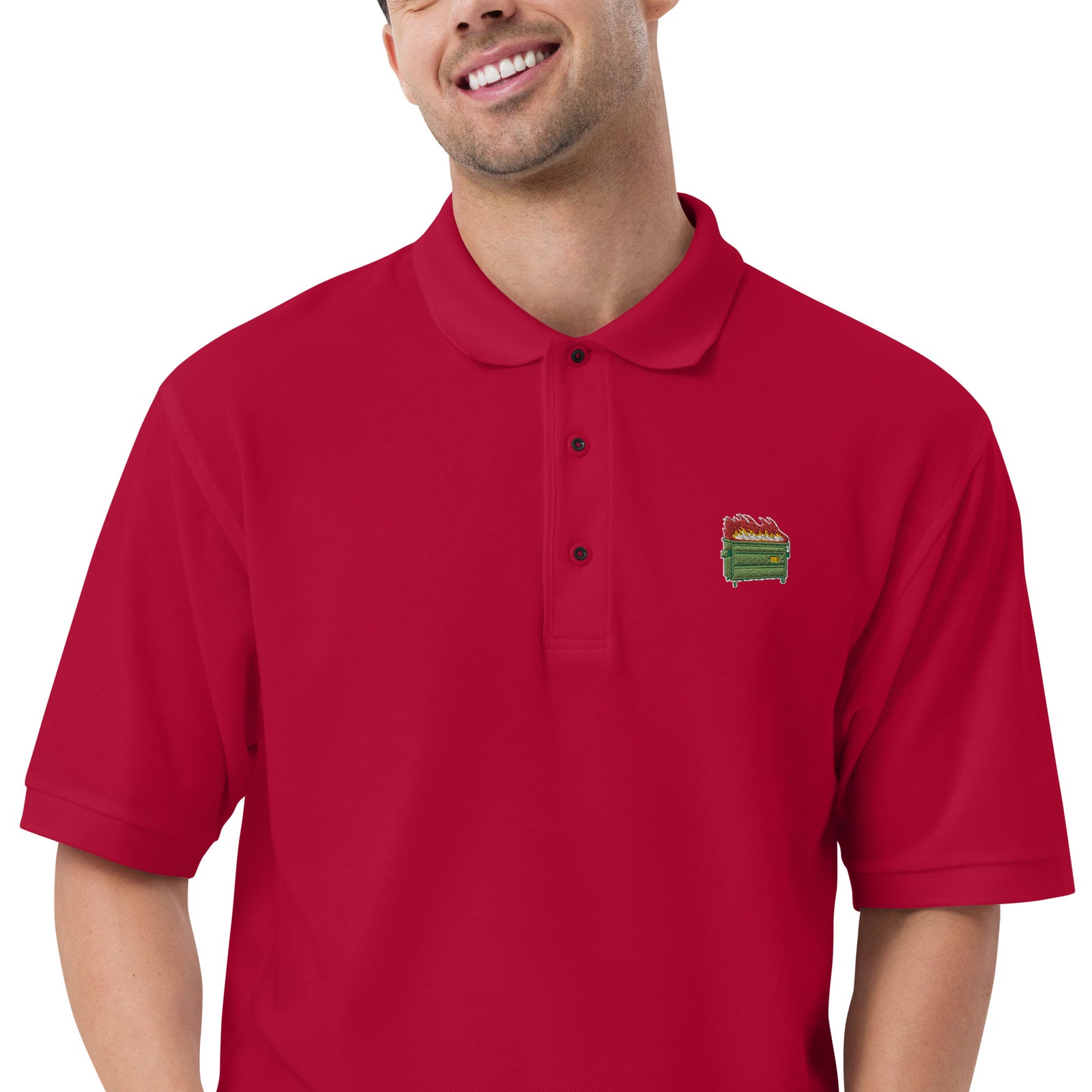 Dumpster Fire Men's Polo