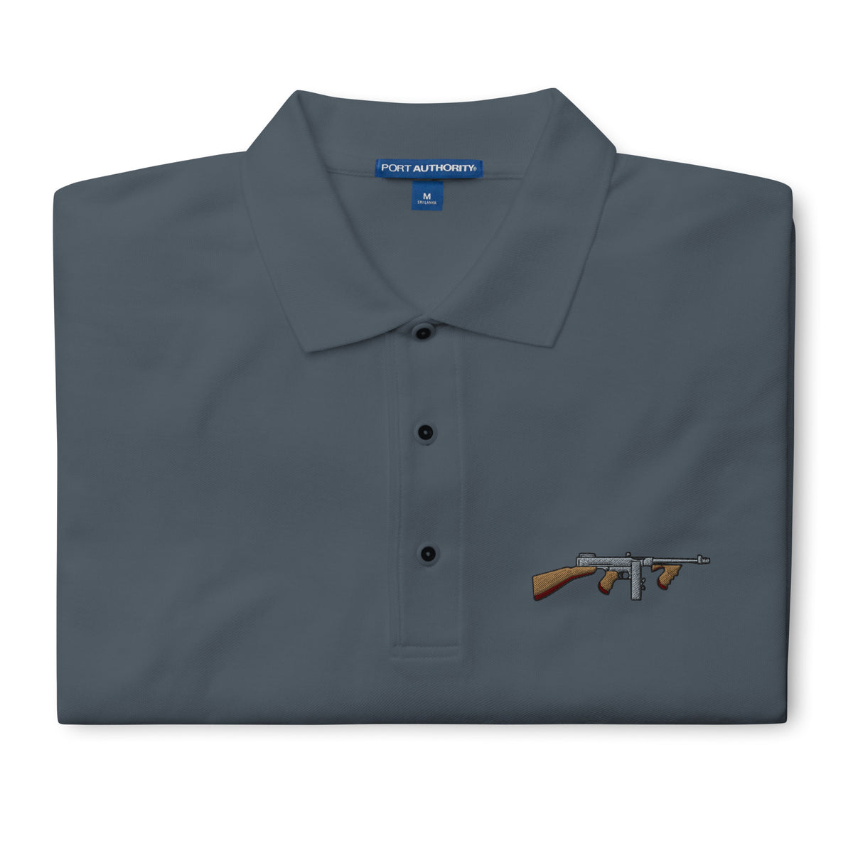 Tommy Gun with Drum Mag Men&#39;s Polo